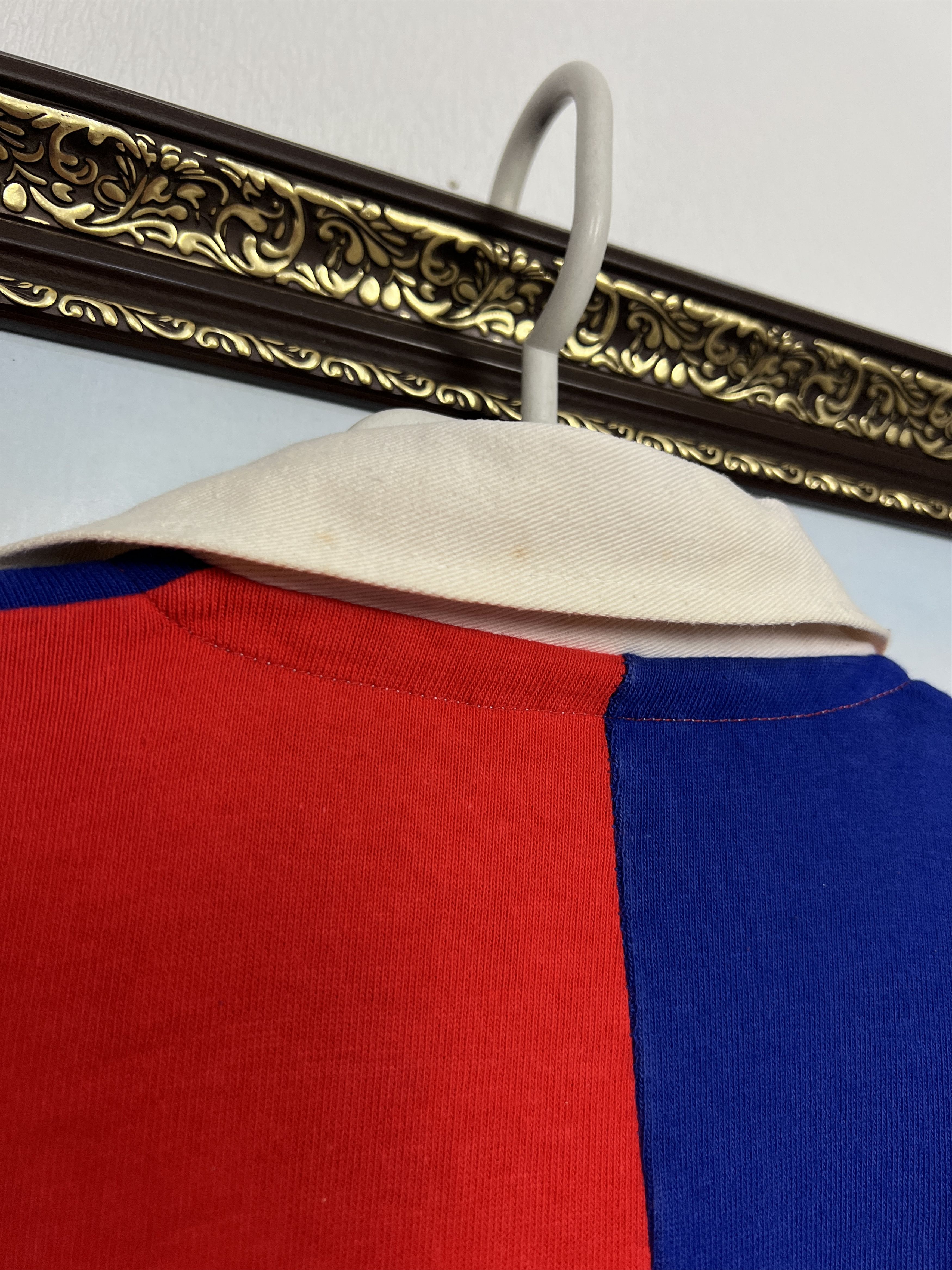 Vintage France Rugby Union Long Sleeve Jersey National Trikot Size US L / EU 52-54 / 3 - 9 Thumbnail