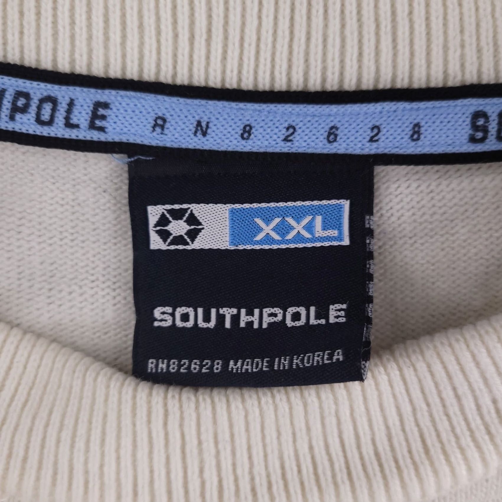 Southpole VINTAGE Southpole Sweater Mens 2XL Striped Short Sleeve Knit Retro Pullover Blue 90s Mens Size US XXL / EU 58 / 5 - 3 Thumbnail
