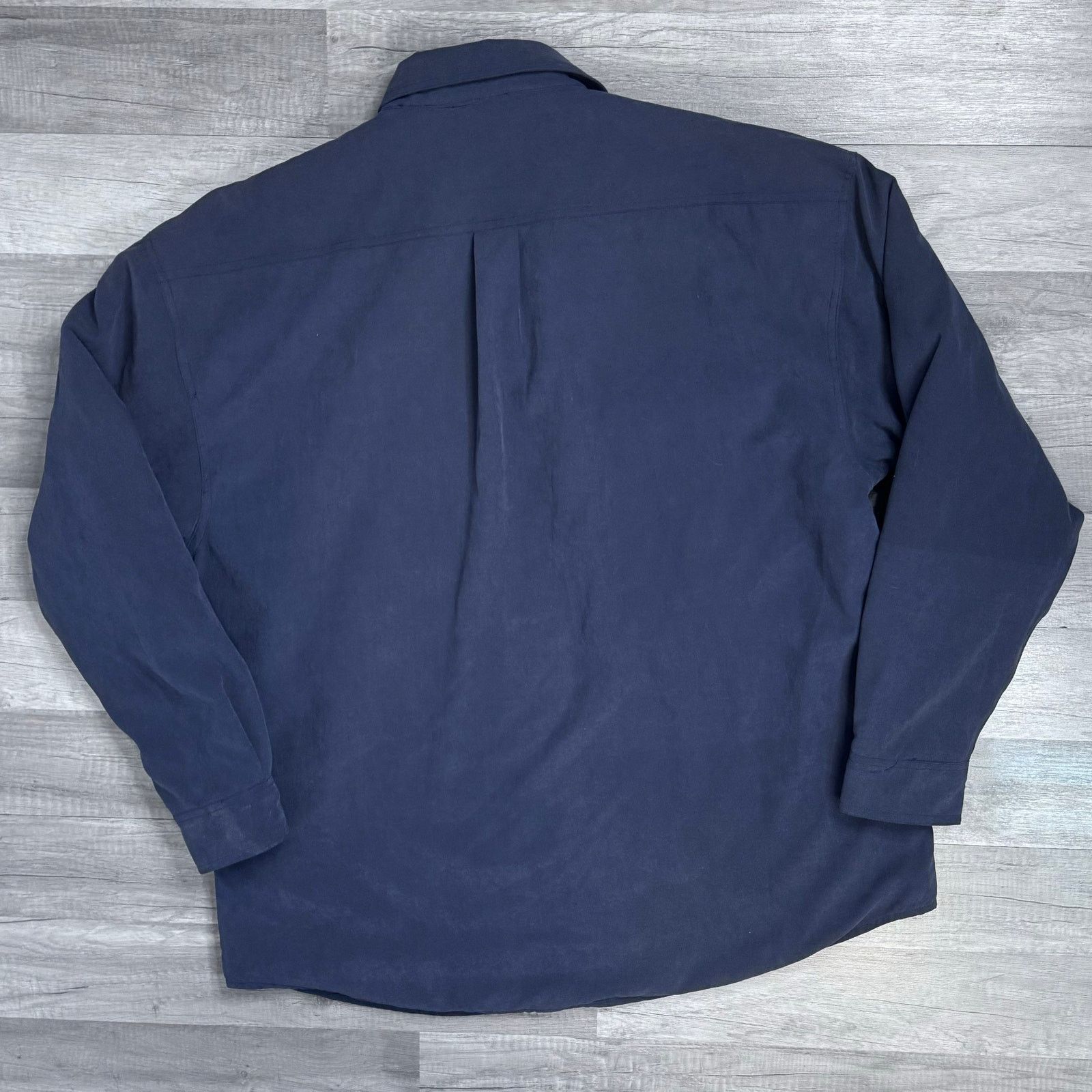 Vintage Vintage 90s Navy Barn Chore Coat jacket Sherpa Lined Size US XL / EU 56 / 4 - 3 Thumbnail