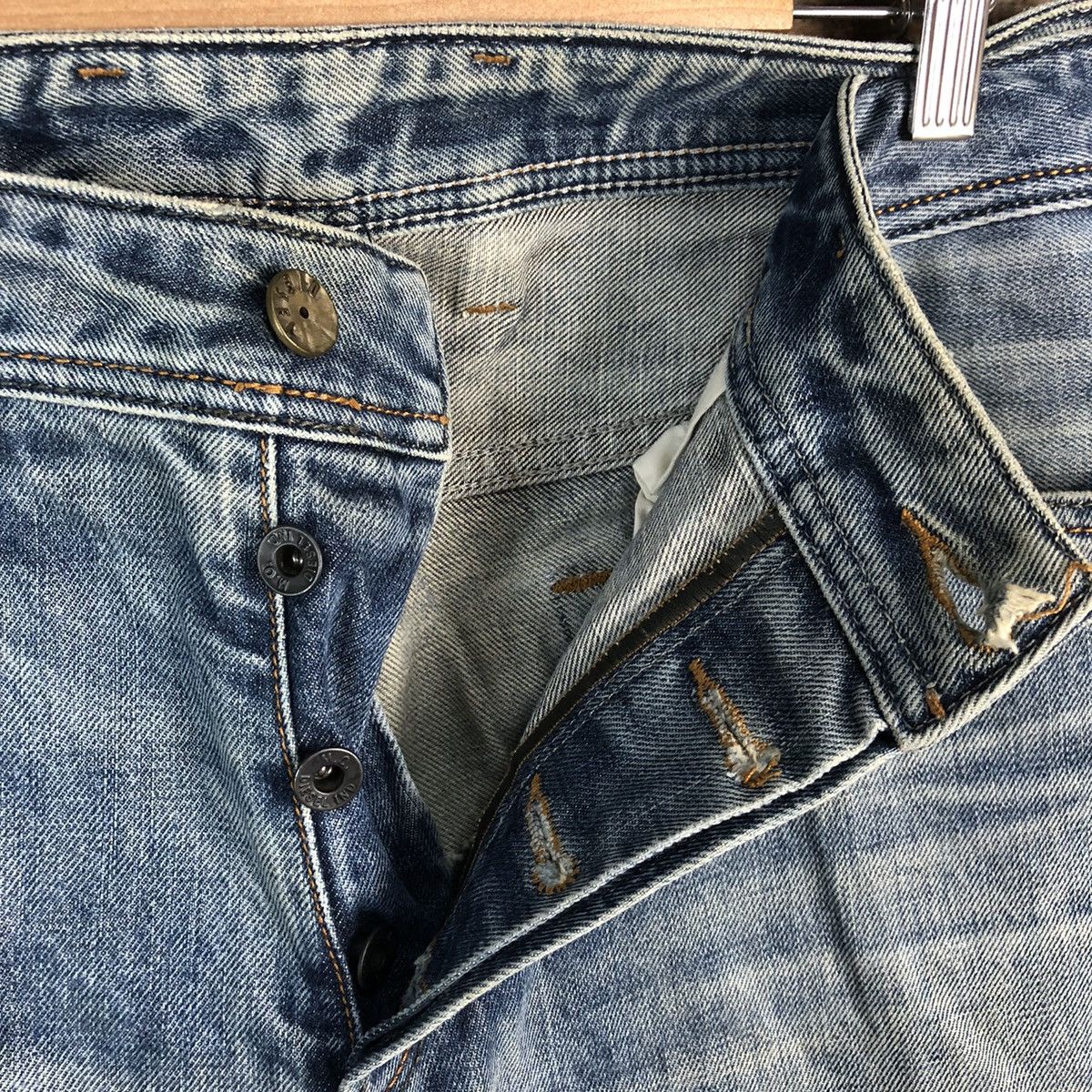 Diesel DL Diesel Industries faded Blue Denim Pants #C160 Size US 34 / EU 50 - 11 Thumbnail
