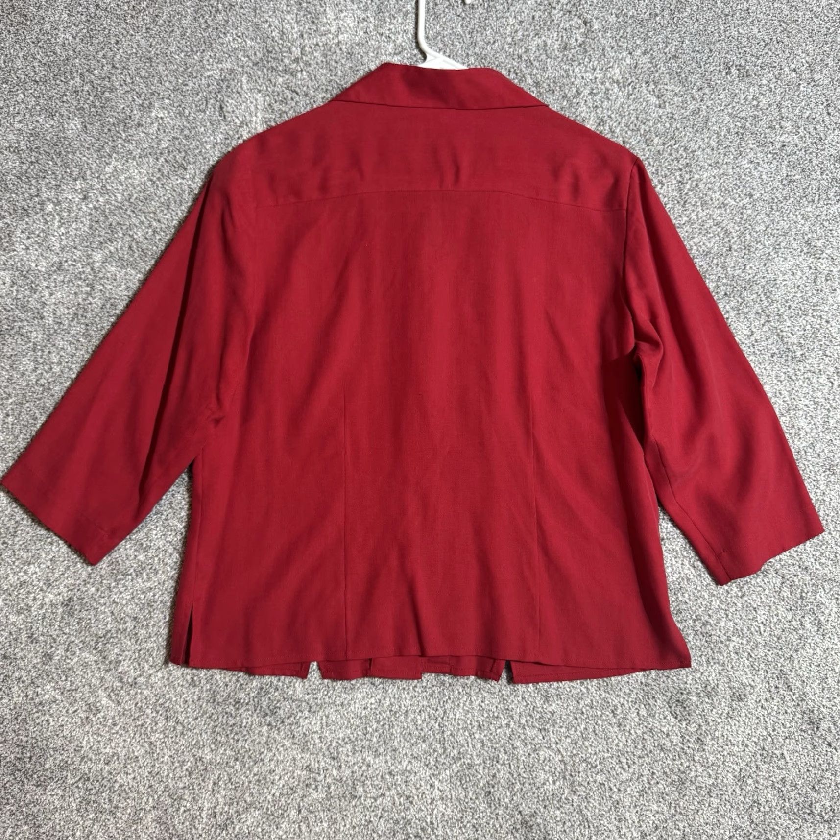 Vintage VINTAGE Anna and Frank Top Womens Medium Silk Office Smart Casual Button Up Shirt Size M / US 6-8 / IT 42-44 - 2 Thumbnail