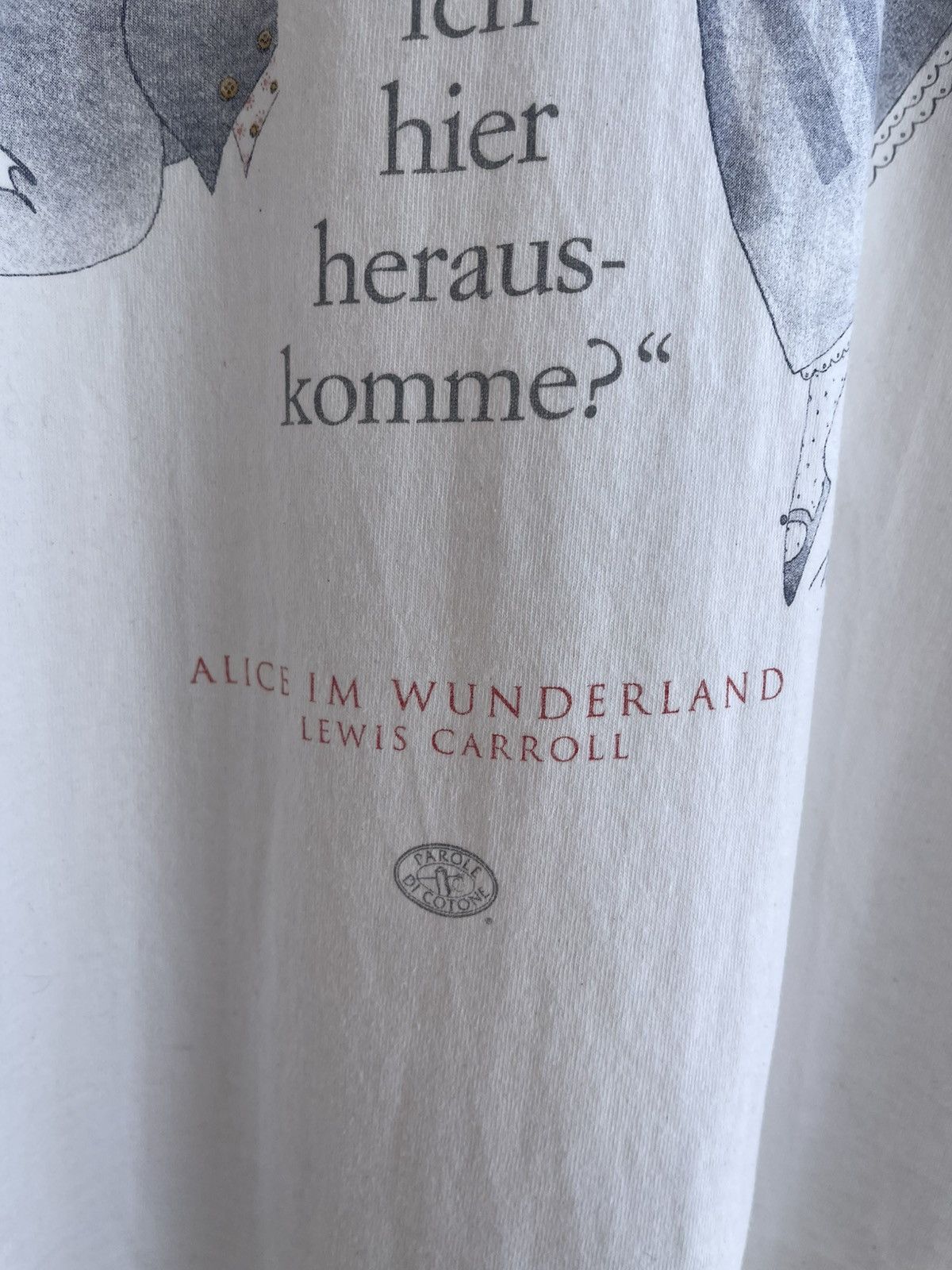 Vintage Alice in Wonderland Promo Cartoon T-Shirt 1995 Vintage 90s Size US L / EU 52-54 / 3 - 5 Thumbnail
