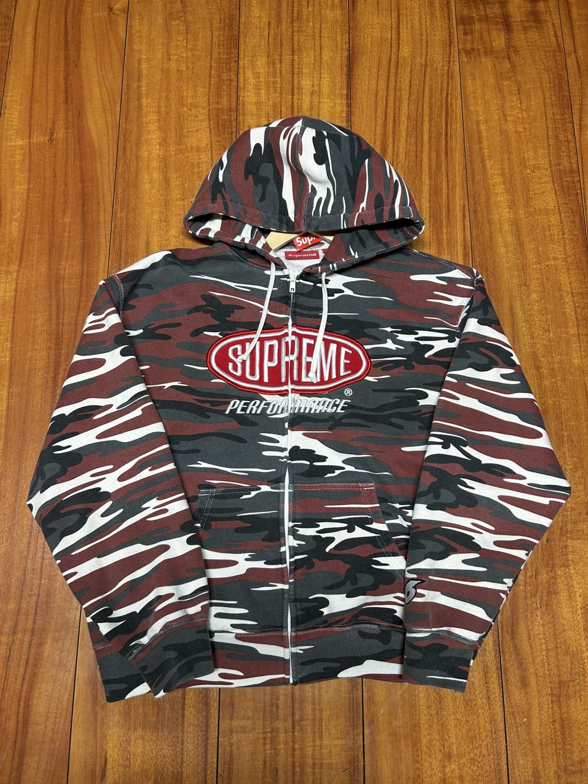 Supreme FW12 Supreme Tree Camo Field Pullover Jacket (Orange