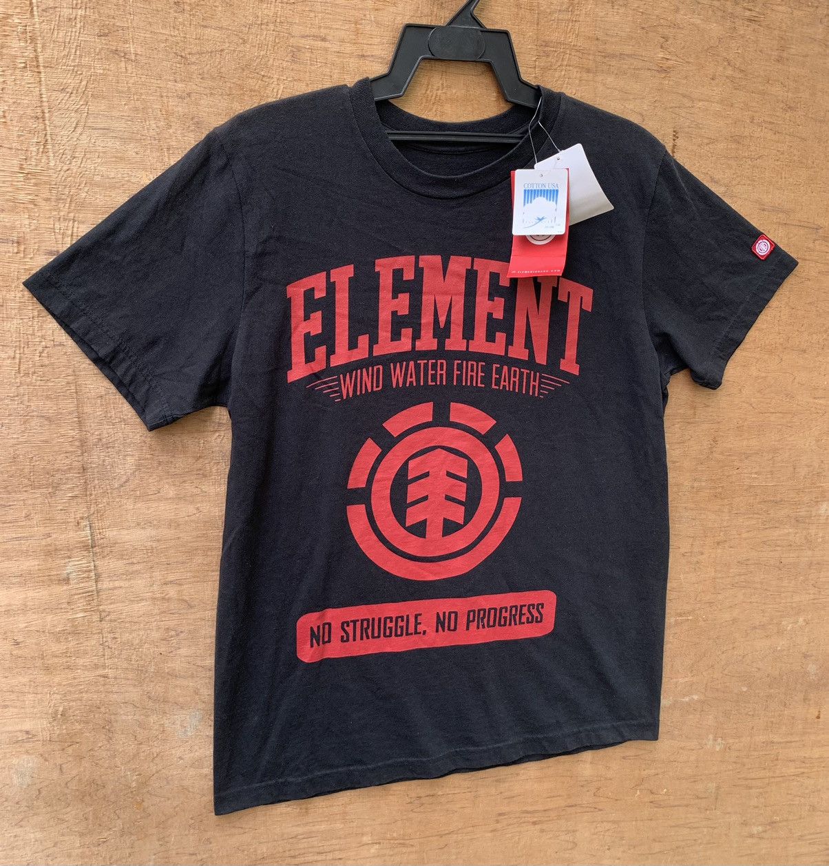 Element Element.. Wind Water Fire Earth No Struggle, No Progress Tee Size US M / EU 48-50 / 2 - 5 Thumbnail