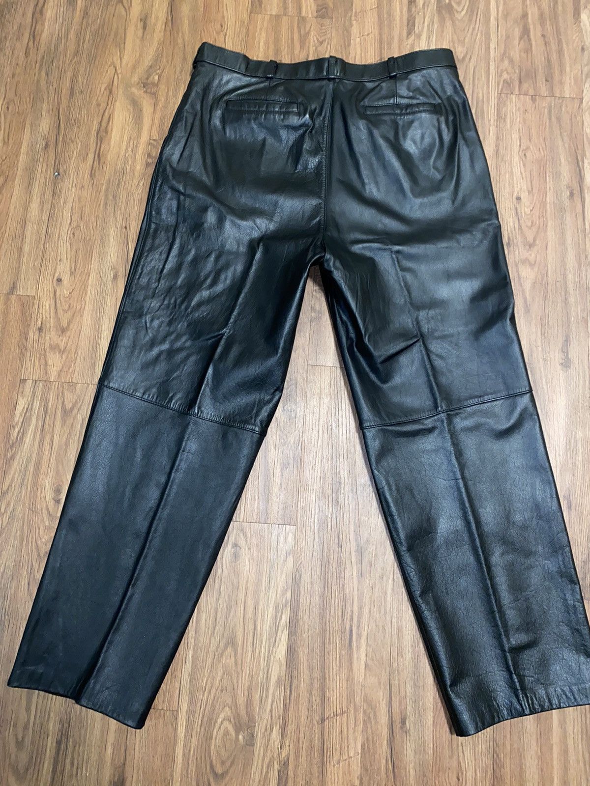 Genuine Leather MENS GENUINE LEATHER BIKER JEANS Size US 40 / EU 56 - 10 Thumbnail