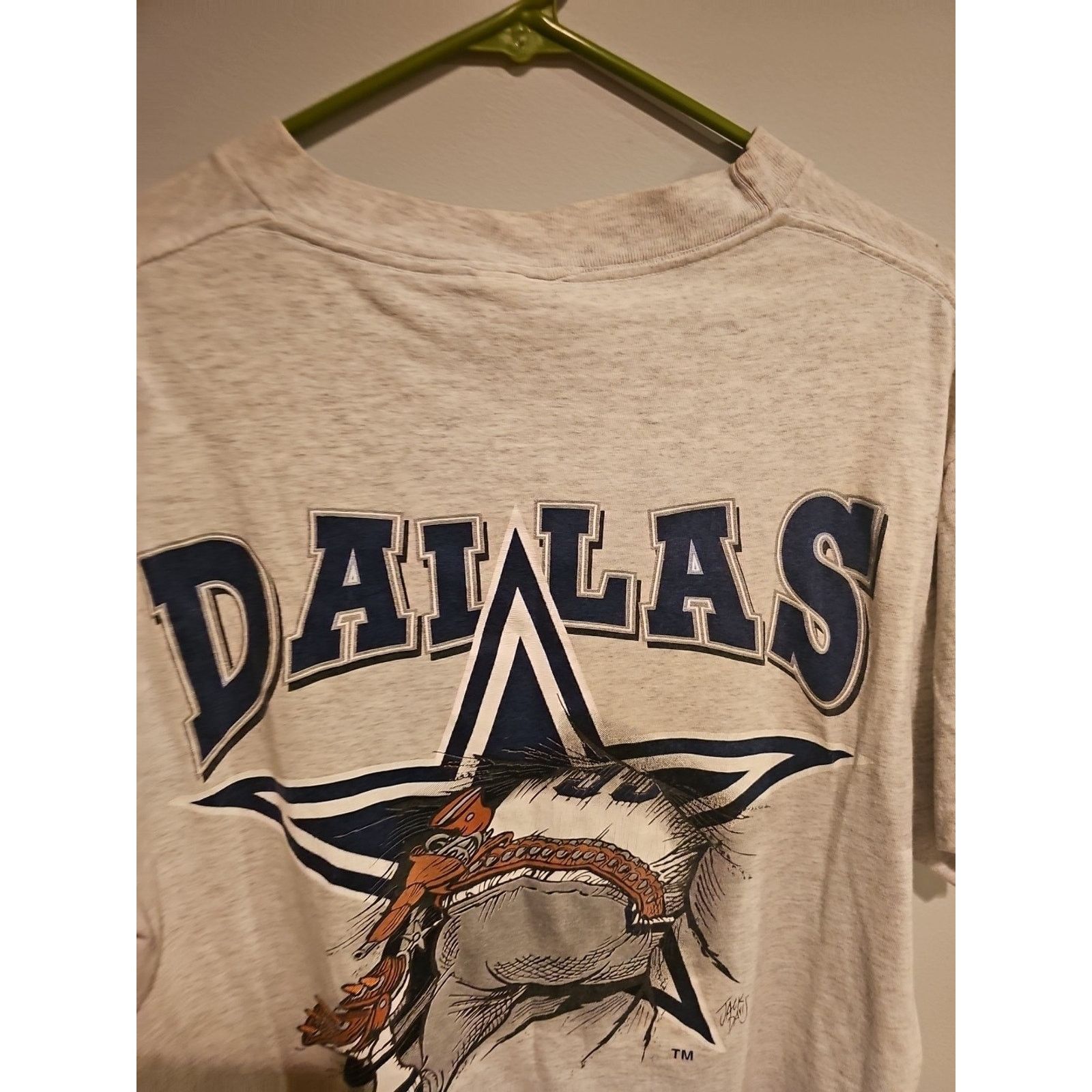 Nutmeg 90S DALLAS COWBOYS GRAPHIC T MENS M CARICATURE BREAKTHROUGH Size US M / EU 48-50 / 2 - 8 Thumbnail