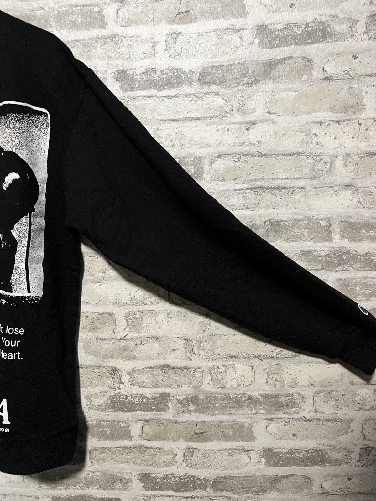 G59 Records CULT GLORIA - VALENTINE CHAMPION CREWNECK (BLACK) MEDIUM Size US M / EU 48-50 / 2 - 8 Thumbnail
