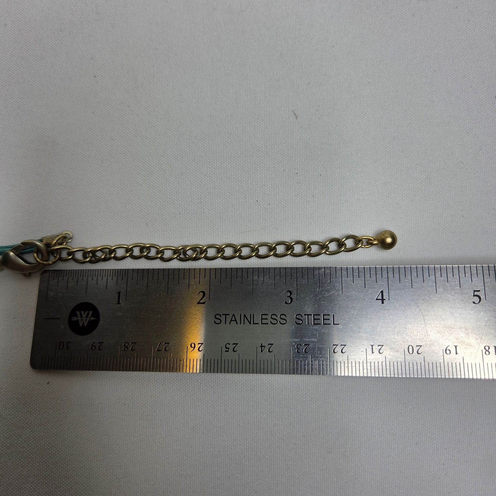 Chicos Chico's Costume Faux Turquoise Necklace W/ Gold Tone Accents Size ONE SIZE - 11 Thumbnail