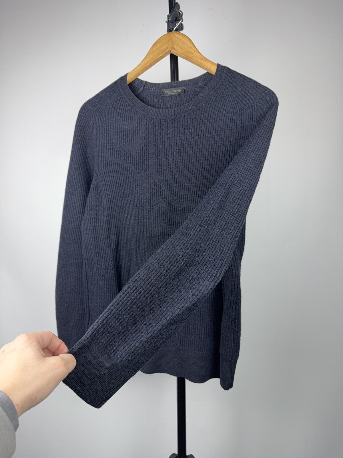 Japanese Brand Luxury 00s Phil Petter Ribbed Knit Sweater Made in Austria Size US S / EU 44-46 / 1 - 4 Thumbnail