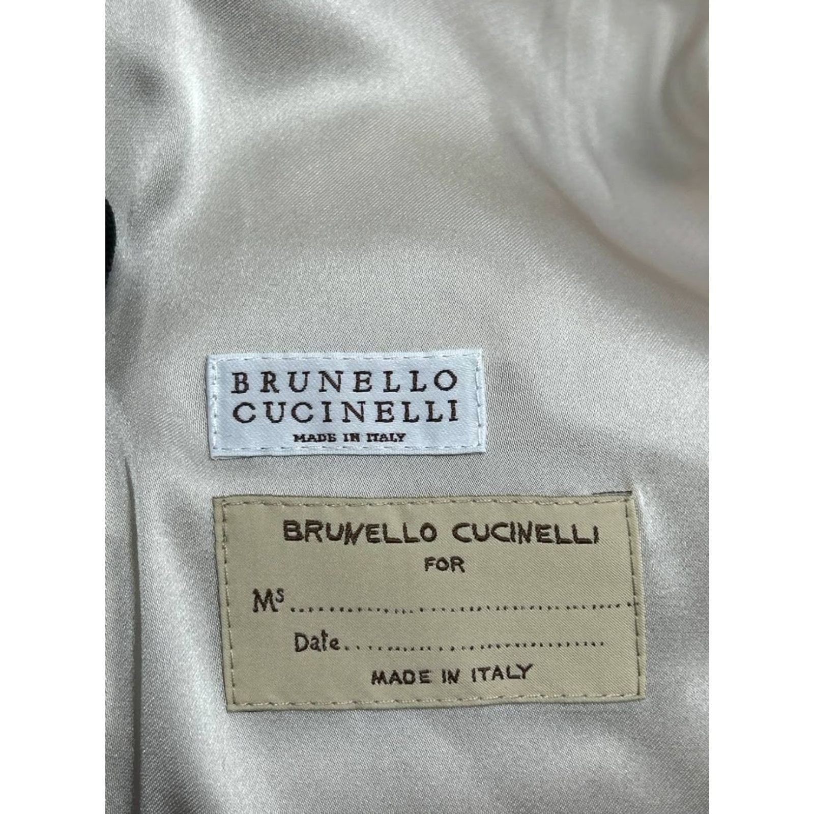 Brunello Cucinelli Brunello Cucinelli Wool Alpaca Croc Jacquard Coat Womens 38 Beige New Size XS / US 0-2 / IT 36-38 - 7 Thumbnail