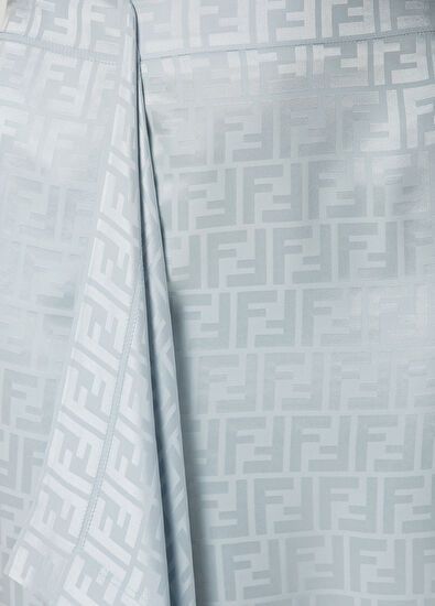 Fendi o1s1wg110226 Midi Skirt in Sky Blue Size 28" / US 6 / IT 42 - 4 Thumbnail