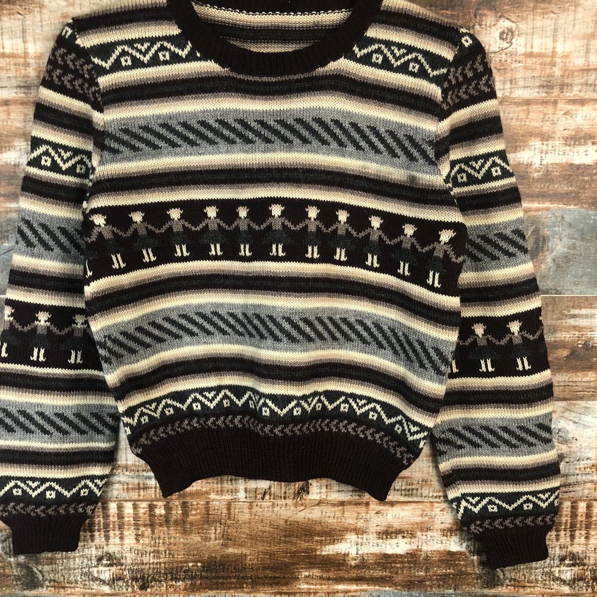 Vintage Japanese Brand Brown Knitwear #A1869 Size US XS / EU 42 / 0 - 6 Thumbnail
