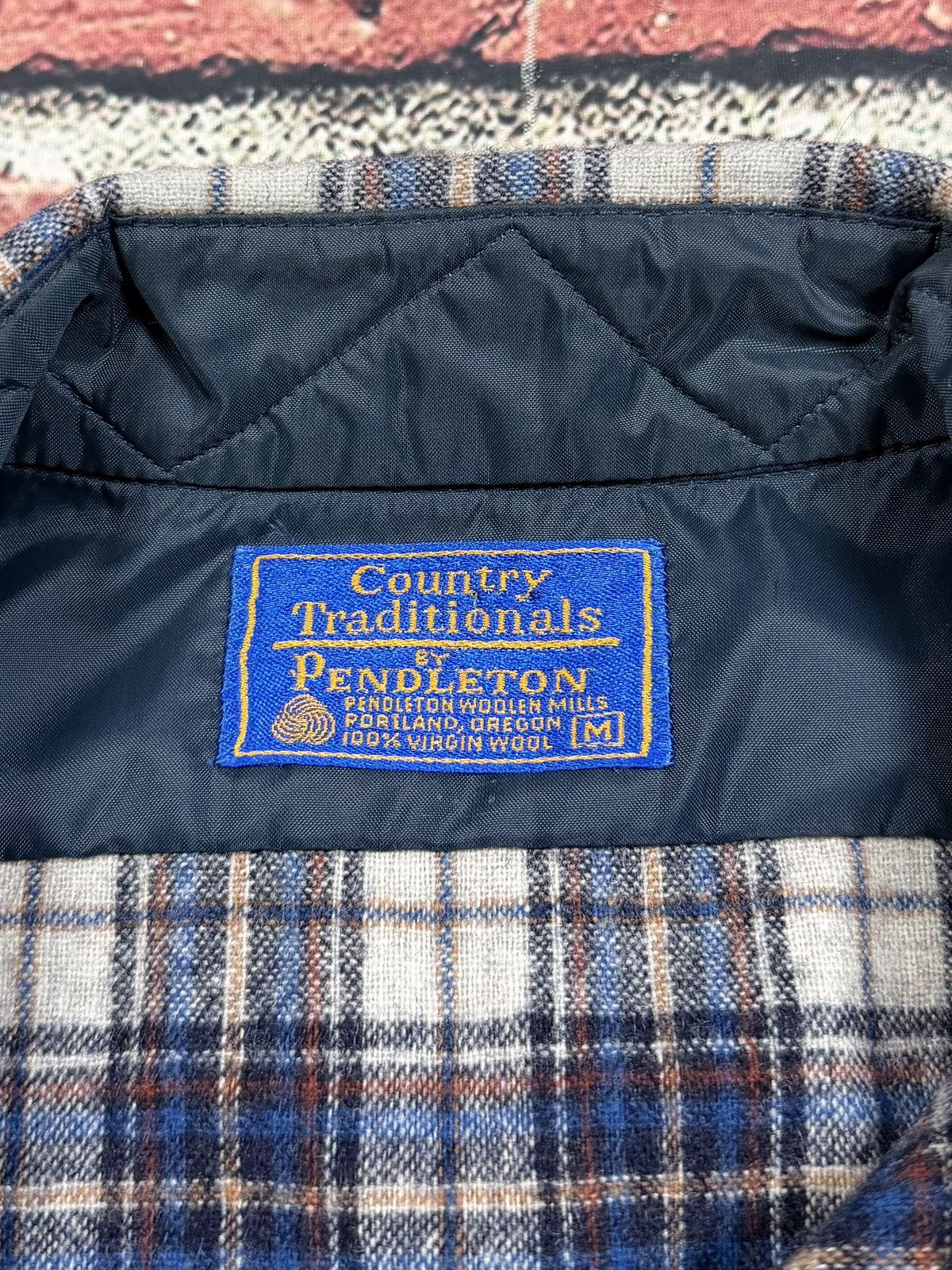 Pendleton Vintage Pendleton Shirt Blue Plaid Wool Country Traditionals Size US M / EU 48-50 / 2 - 8 Thumbnail