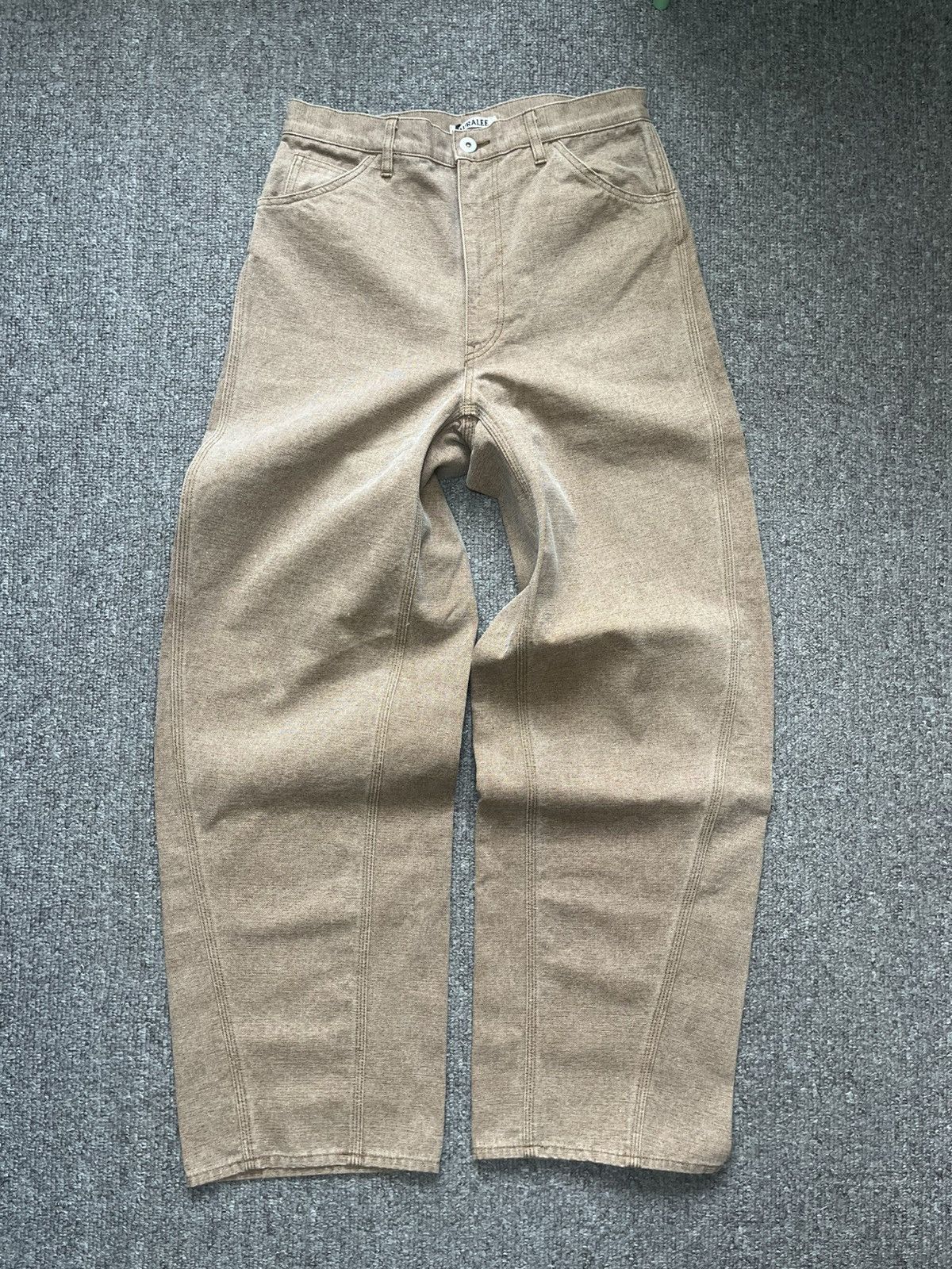 Auralee Auralee Washed Organic Canvas Pants size 2 Light Brown Size 28" / US 6 / IT 42 - 3 Thumbnail