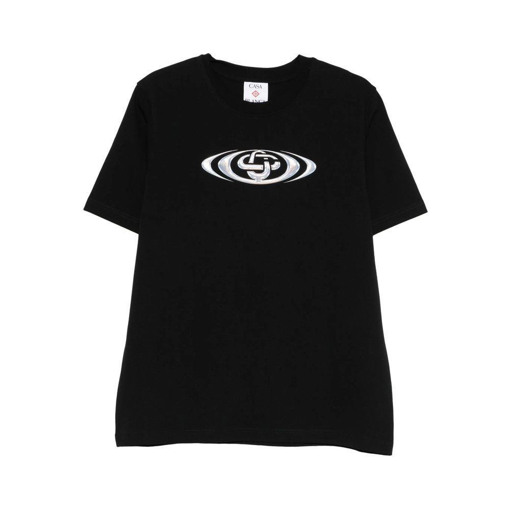 Casablanca BLACK T-Shirts & Vests - T-Shirts