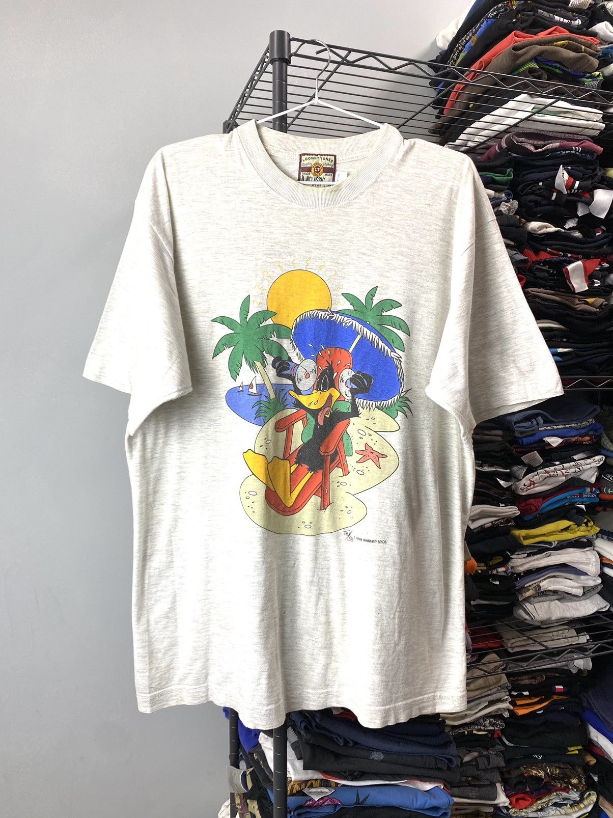Warner Bros 96’ Vintage Warner Bros Cartoon Looney Tunes T Shirt Movie Size US L / EU 52-54 / 3 - 1 Thumbnail
