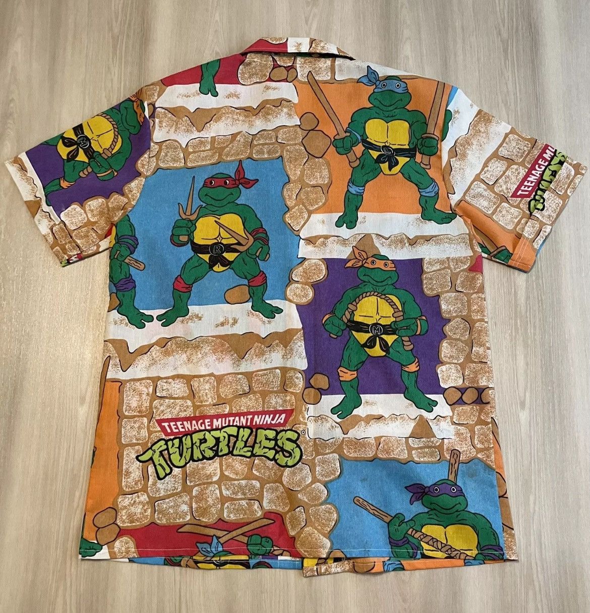 Vintage Vintage Custom Upcycled TMNT Shirt Mens M-L Size US L / EU 52-54 / 3 - 4 Thumbnail