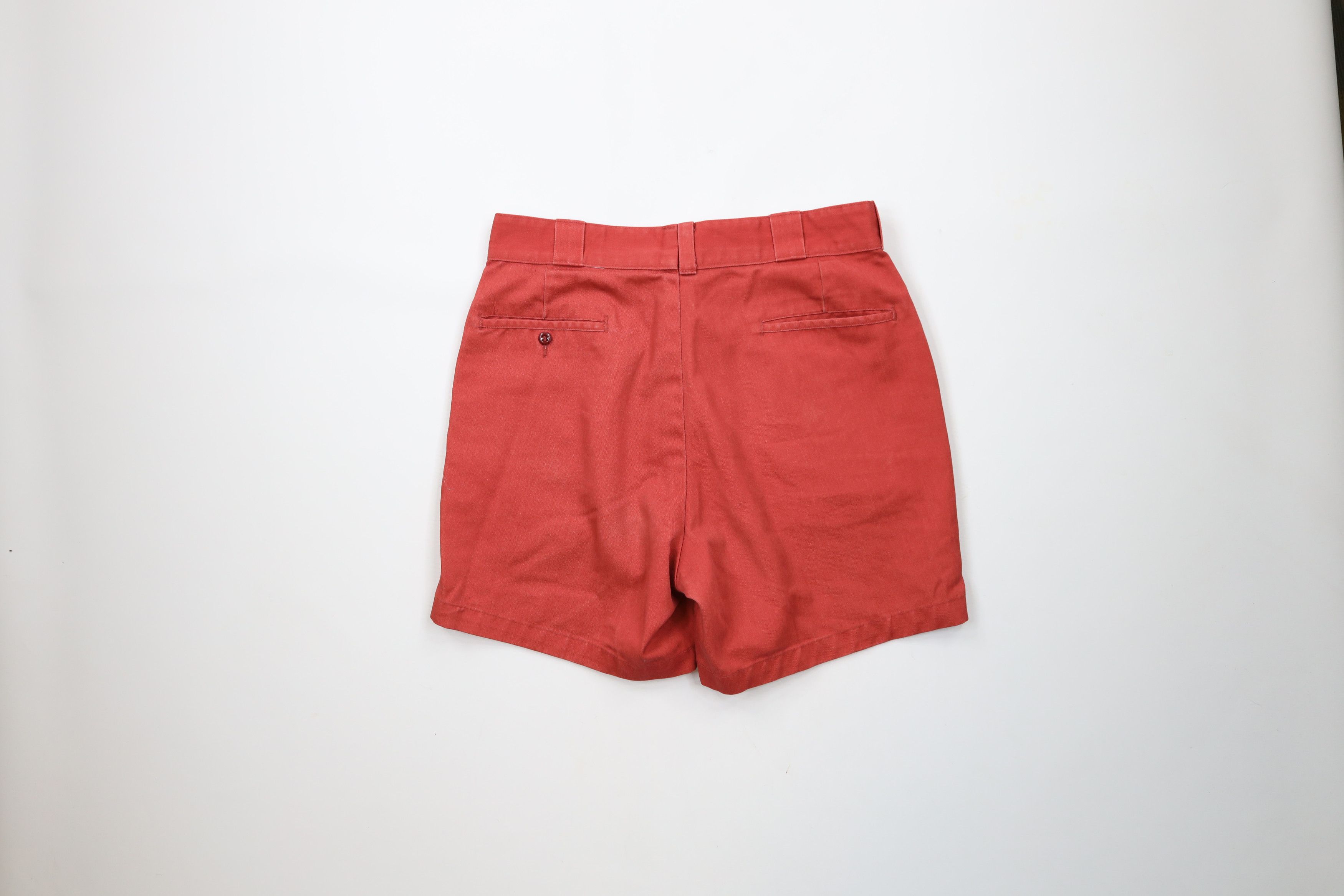 L.L. Bean × Vintage Vintage 90s LL Bean Above Knee Chino Shorts Cotton Red USA Size US 32 / EU 48 - 6 Thumbnail