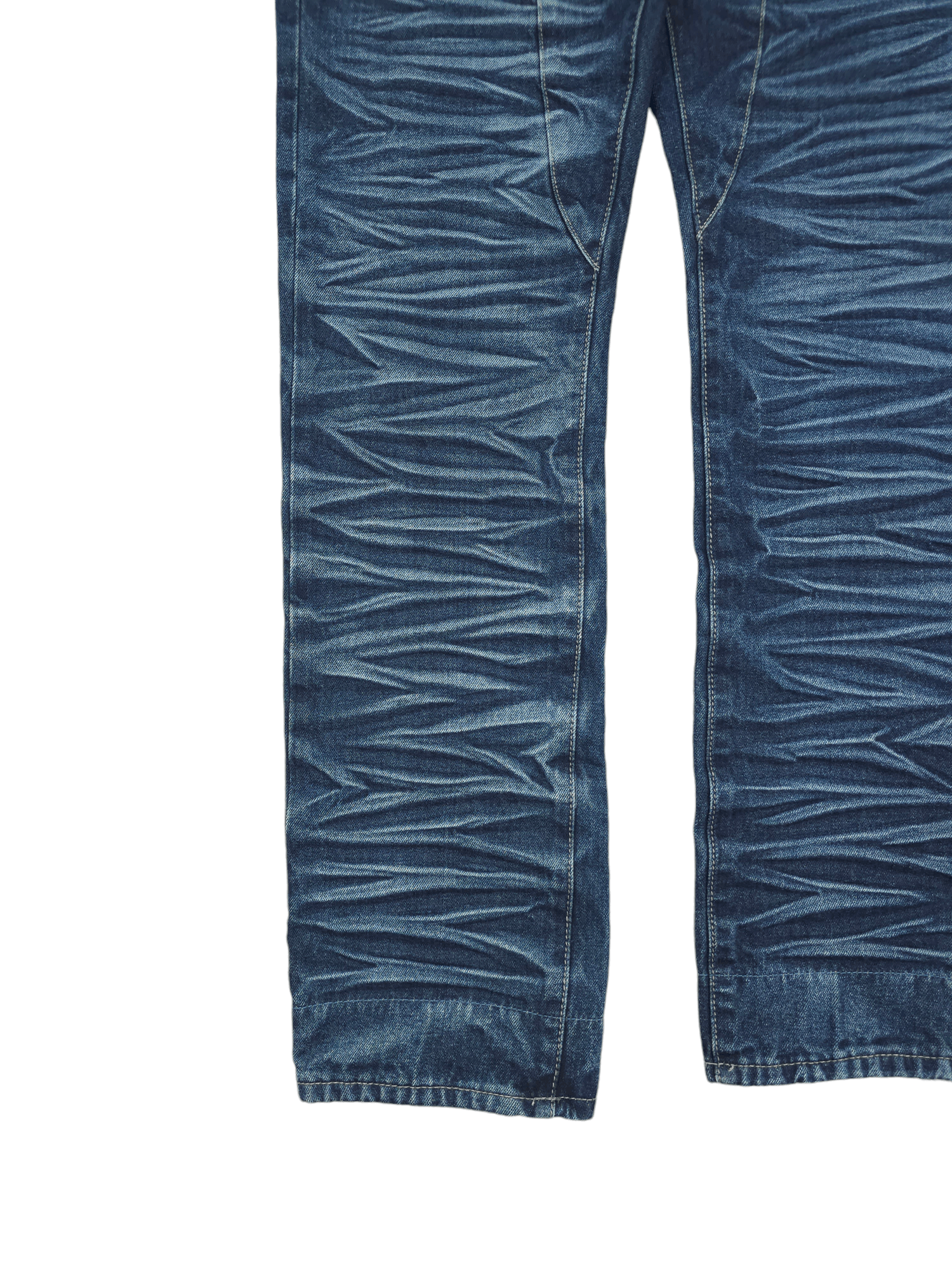 Japanese Brand 💎 Size 34/34 Washed Y2K Double Knee Denim Jeans Y2K Size US 34 / EU 50 - 5 Thumbnail