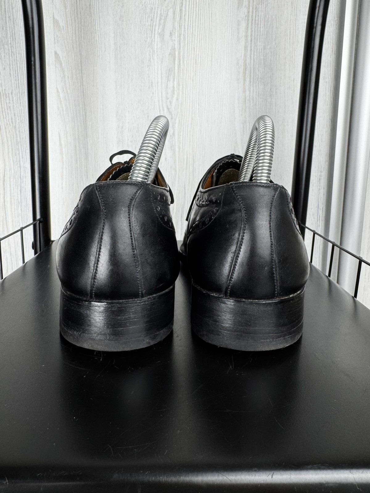 Grenson Grenson England Stanley Wingtip Brogue Oxford Black Leather Size US 7.5 / EU 40-41 - 6 Thumbnail