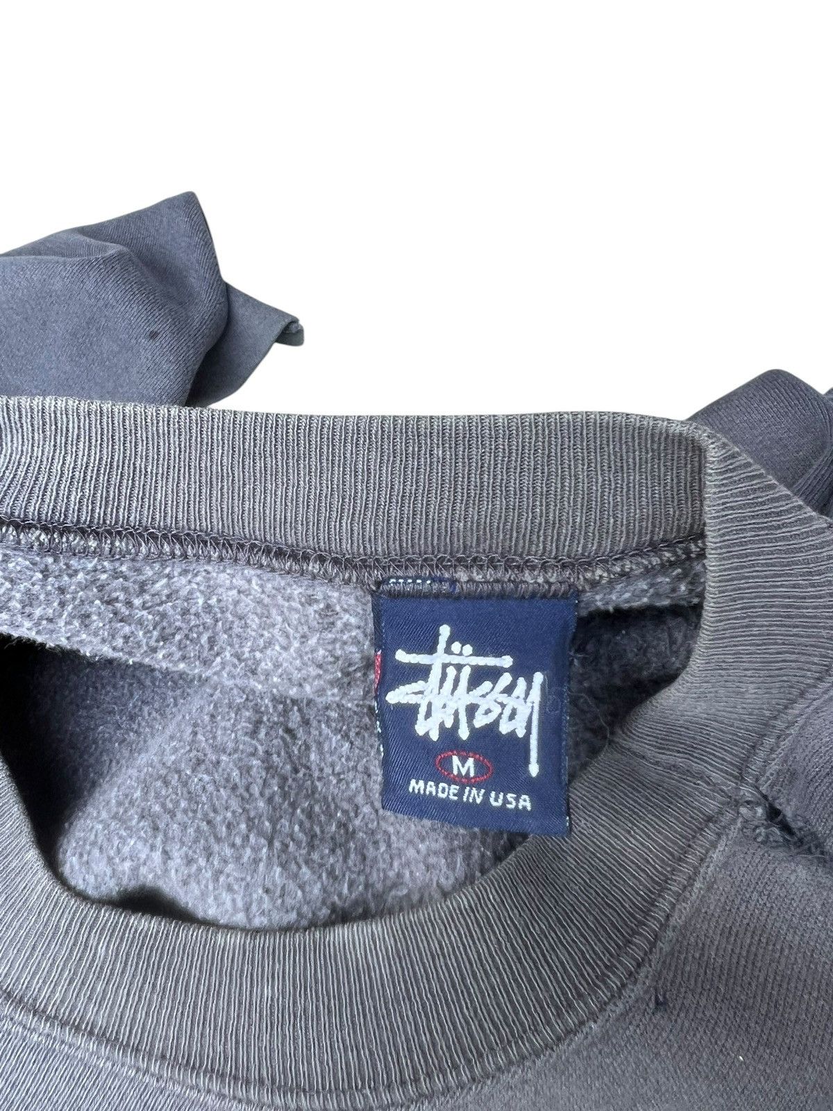 Stussy Vintage 90s Stussy Made in Usa Sun Faded Grey Sweatshirt Size US M / EU 48-50 / 2 - 13 Thumbnail