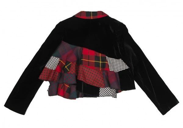 Comme des Garcons Comme Des Garcons Black Vintage Patchwork Velvet Crew Neck Size XS / US 0-2 / IT 36-38 - 3 Thumbnail