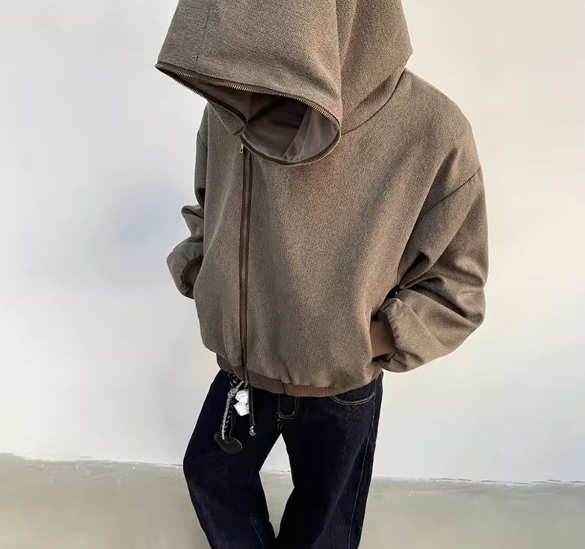 Japanese Brand 2 way Zip Outer Hoodie Size US XXL / EU 58 / 5 - 1 Thumbnail