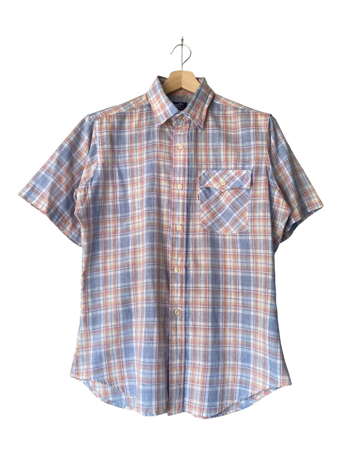 Levi's Vintage Levi’s Plaid Button Shirt Size US L / EU 52-54 / 3 - 1 Thumbnail