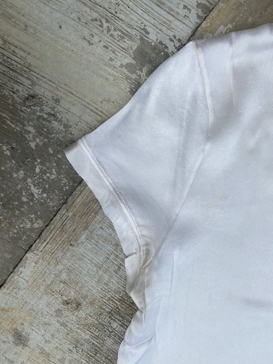 Yves Saint Laurent Yves Saint Laurent rive gauche silk tee Size L / US 10 / IT 46 - 4 Thumbnail