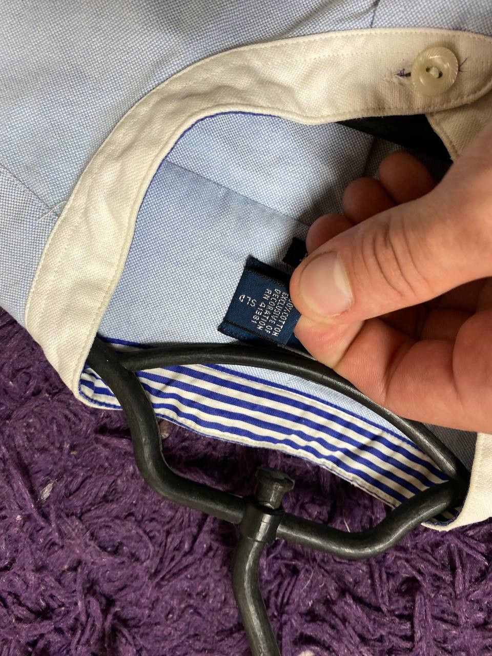 Polo Ralph Lauren Custom Fit Vintage Shirt Logo Polo Ralph Lauren Size US XL / EU 56 / 4 - 15 Thumbnail