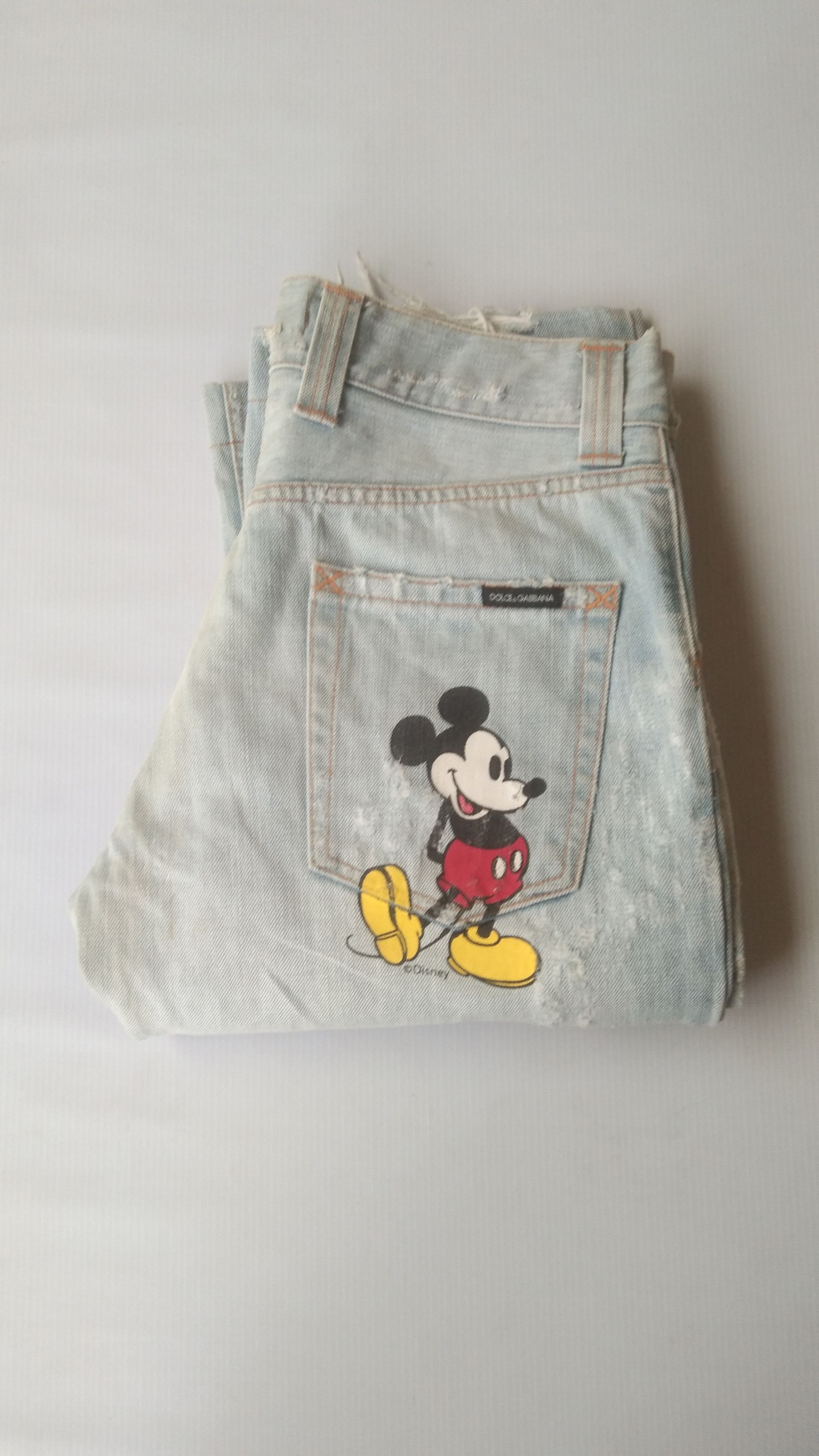 Disney × Dolce & Gabbana Disney x D&G distres wash jeans straight Size US 32 / EU 48 - 10 Thumbnail
