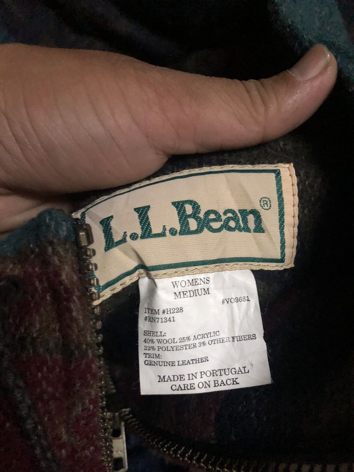 L.L. Bean × Vintage Vintage LL Bean Wool hooded jacket Size M / US 6-8 / IT 42-44 - 4 Thumbnail