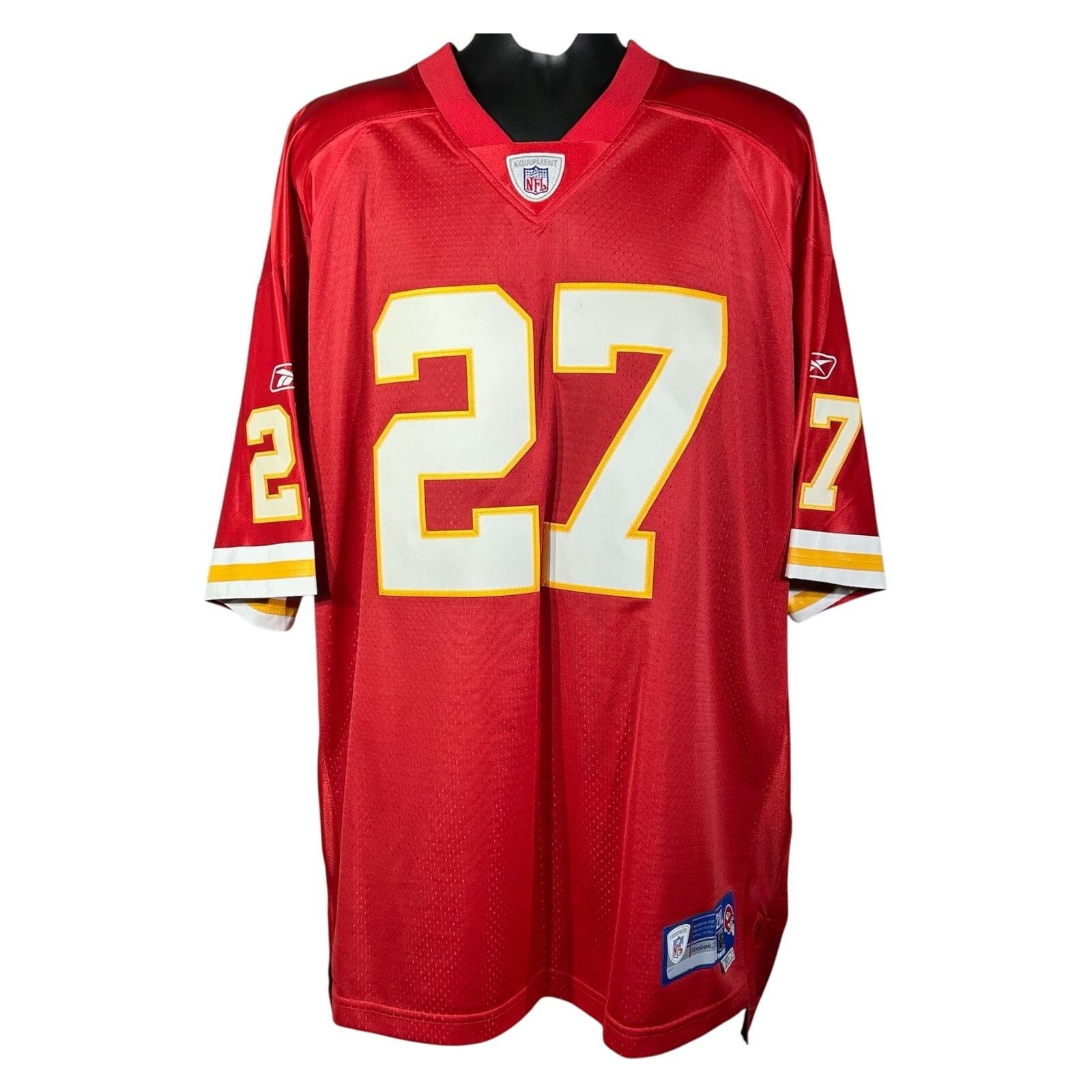 Reebok Vintage NWT Kansas City Chiefs L.Johnson #27 Jersey Mens XXL Size US XXL / EU 58 / 5 - 1 Thumbnail