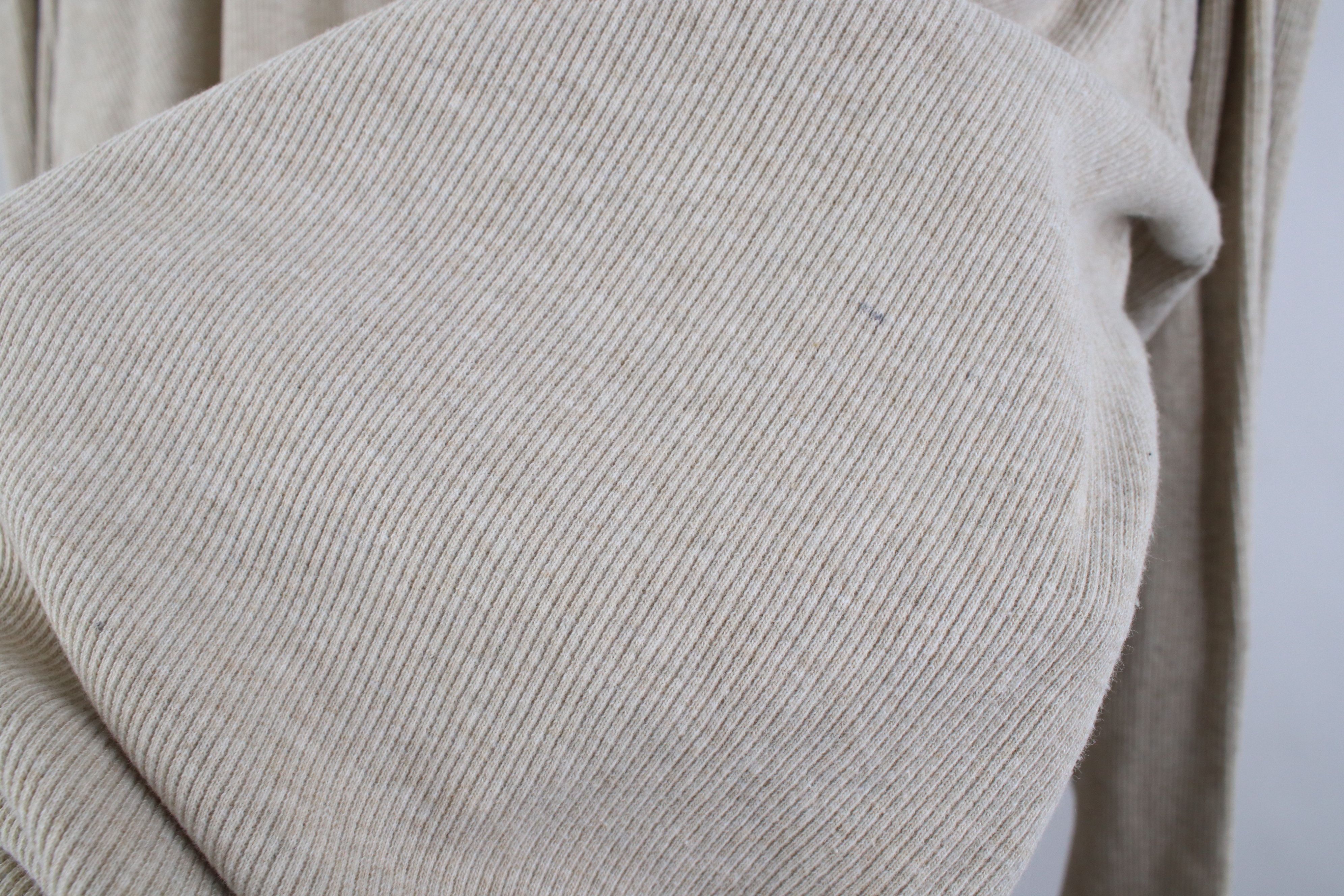 Lee Vintage 90s Y2K Lee Dungarees Knit Henley T-Shirt Beige Size US L / EU 52-54 / 3 - 7 Thumbnail