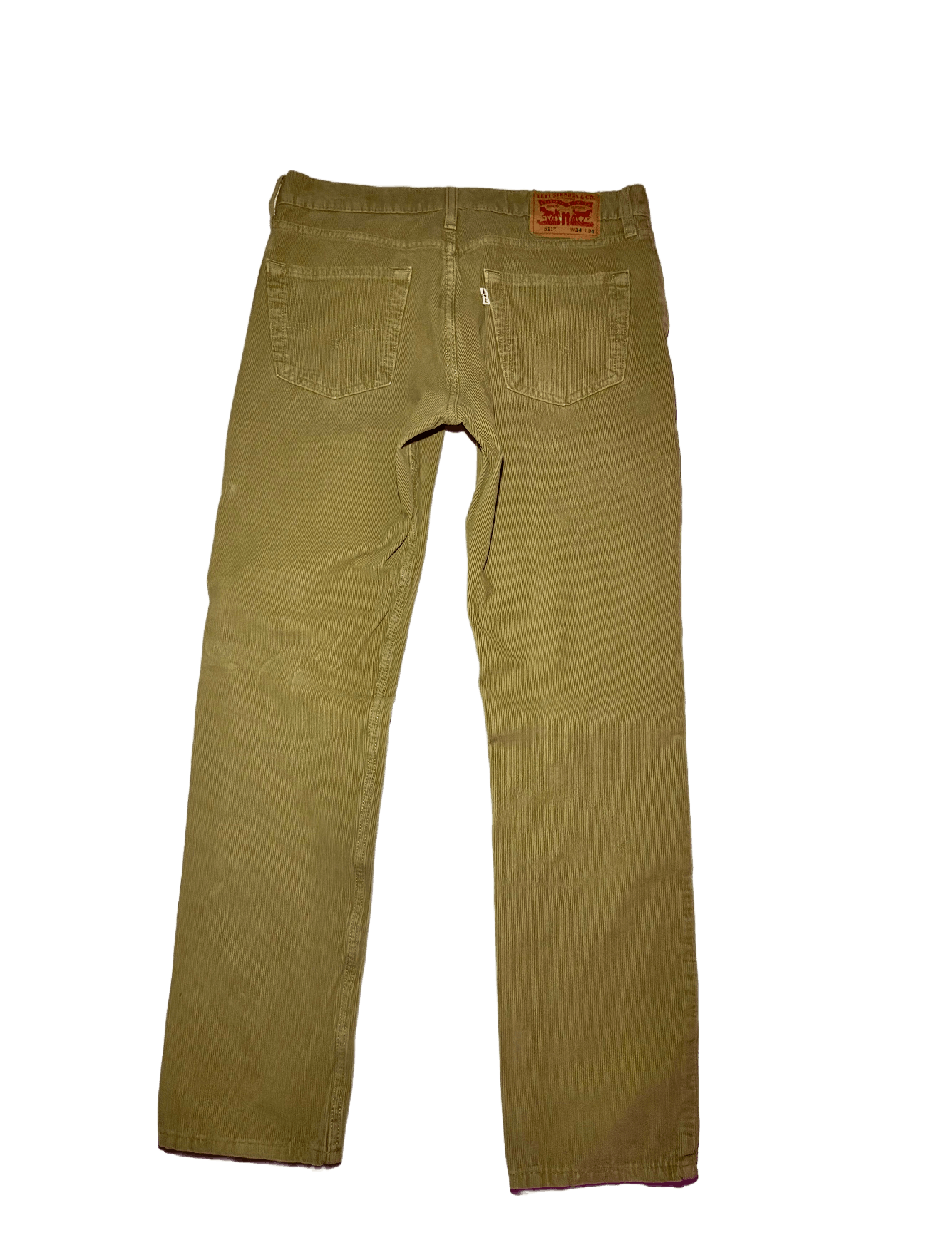 Levi's Beige Levi’s Corduroy Jeans Size US 34 / EU 50 - 2 Thumbnail