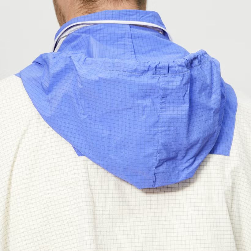 Maison Margiela o1y1124 Nylon Ripstop Jacket With Hooded in White & Blue Size US S / EU 44-46 / 1 - 2 Thumbnail