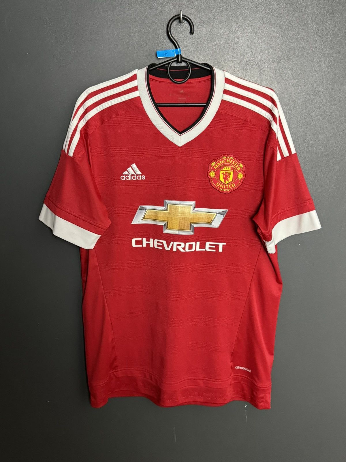 Adidas Manchester United 15/16 Home Football Jersey T-Shirt Size US M / EU 48-50 / 2 - 1 Thumbnail