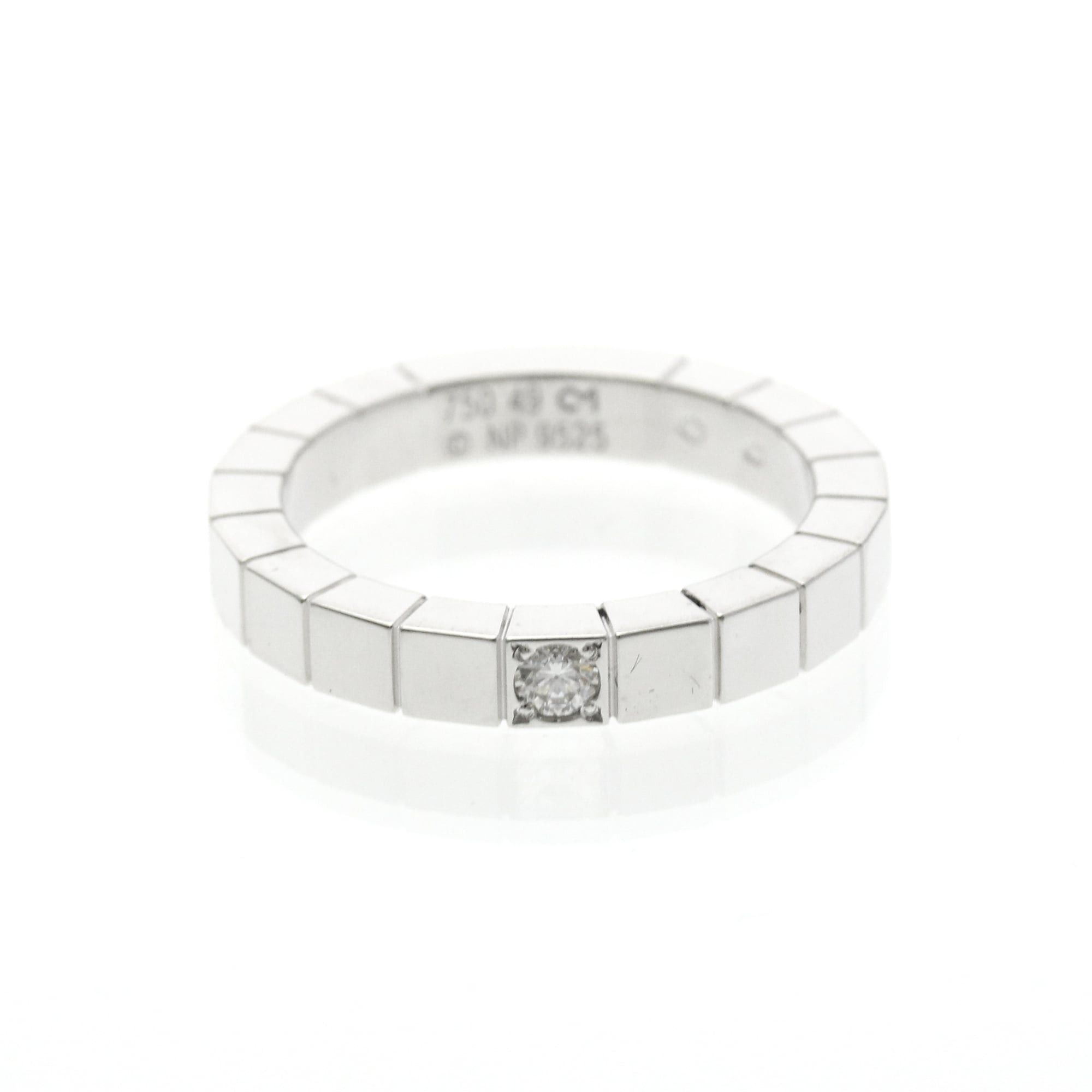 Cartier Cartier Lanieres 1P Diamond White Gold (18K) Fashion Diamond Band Ring Silver Size ONE SIZE - 1 Thumbnail