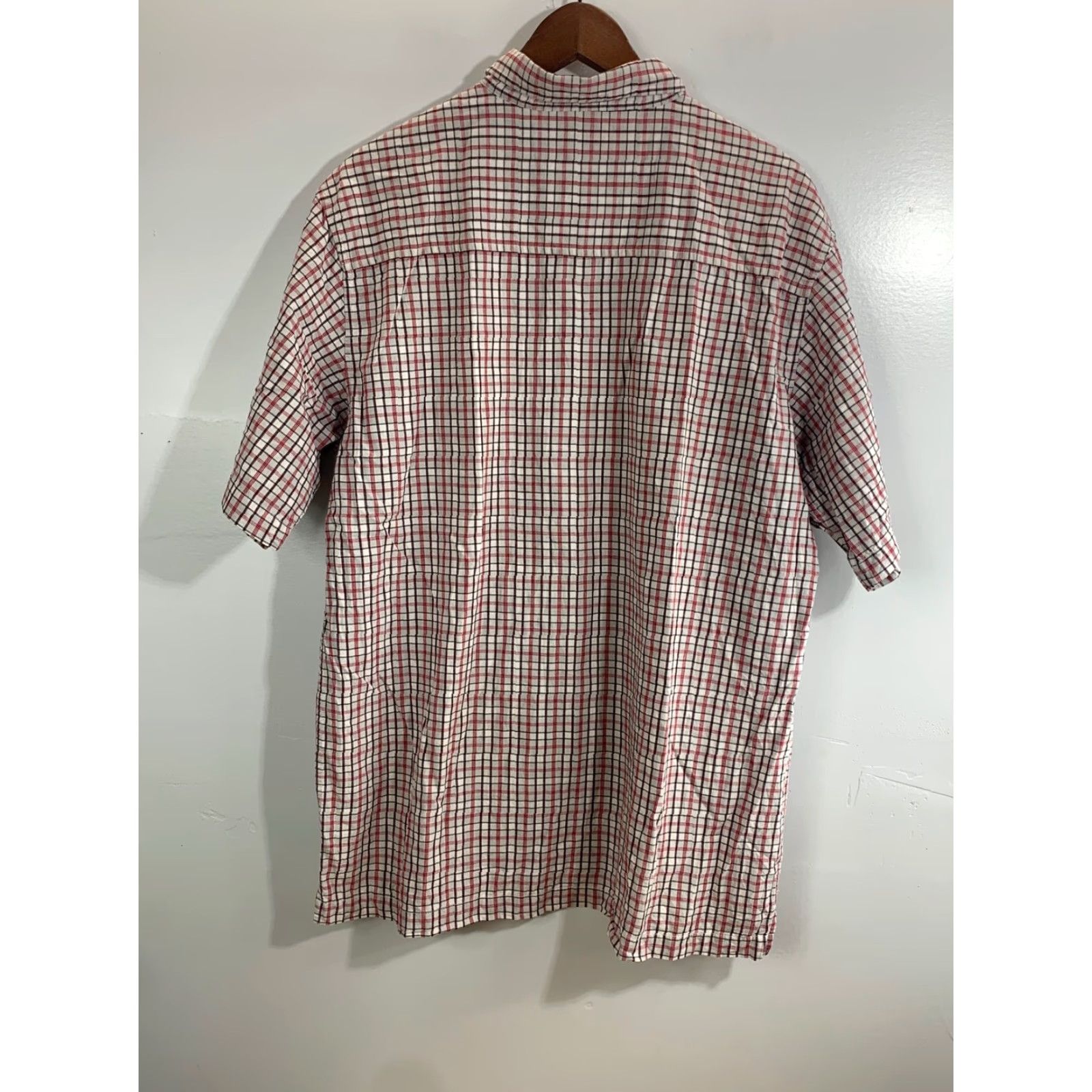 Anchor Blue VINTAGE Anchor Blue Button-Up Shirt Men Large Red Plaid 90s Short Sleeve Cotton Blend Knit Classic Casual Workwear Mens Size US L / EU 52-54 / 3 - 2 Thumbnail