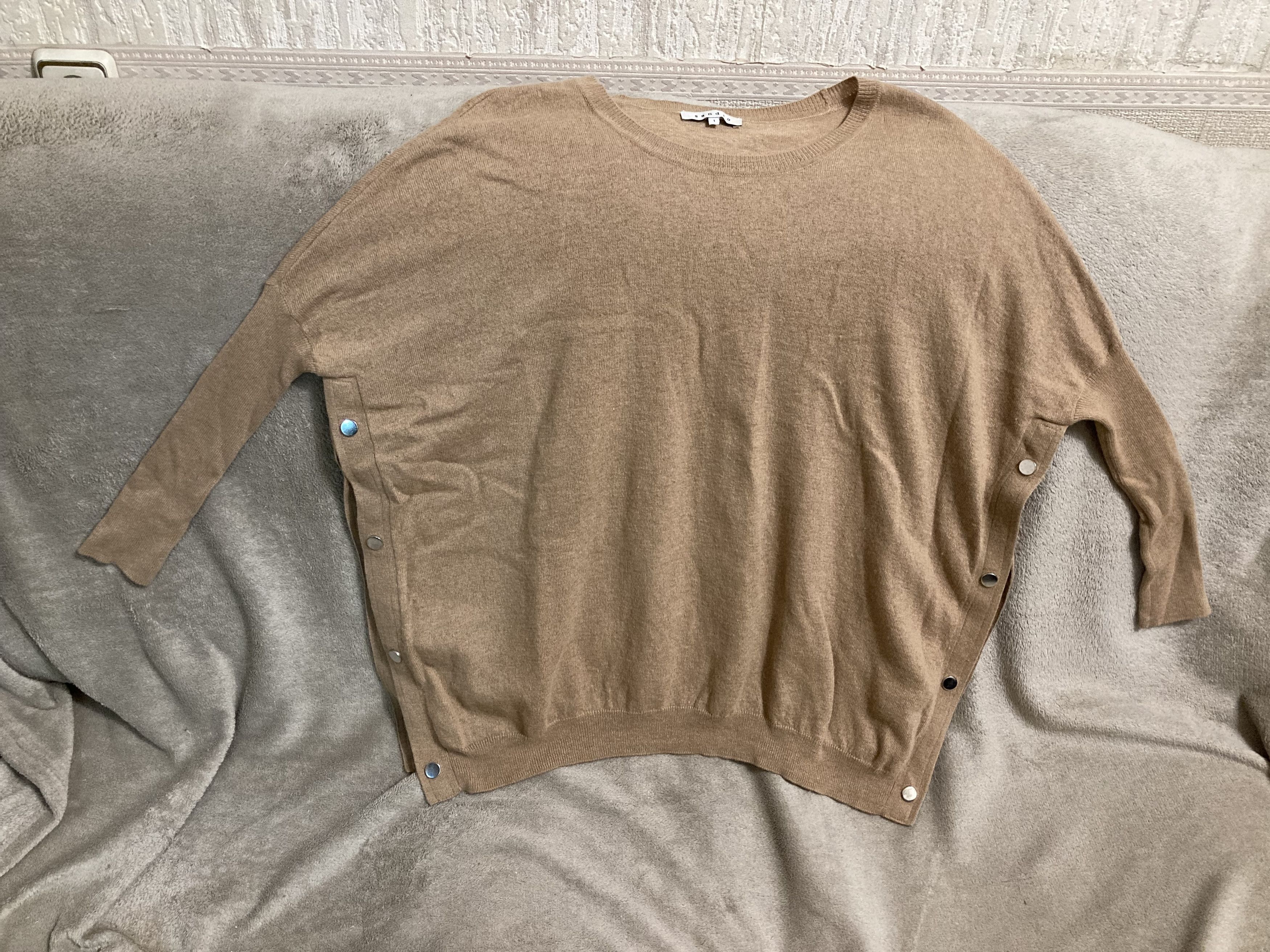 Designer × Sandro Sandro Paris Avant-garde baggy oversized sweater top Size S / US 4 / IT 40 - 11 Thumbnail
