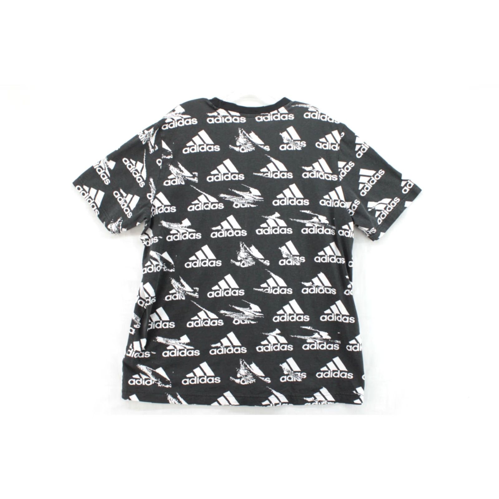Adidas Adidas T Shirt XL Black All Over Print Logo Short Sleeve Crewneck Tee Mens Size US XL / EU 56 / 4 - 3 Thumbnail