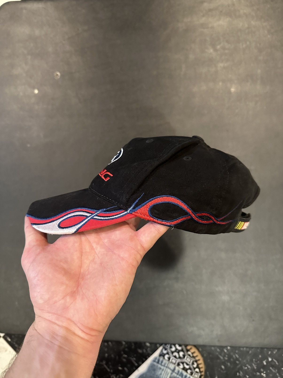 Ford × NASCAR × Vintage 🔥🔥Vintage Ford Racing Dad Hat with Flames🔥🔥 Size ONE SIZE - 2 Thumbnail