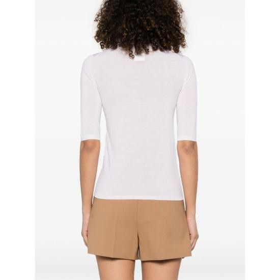 Max Mara MAX MARA Women Tops CECINA 029 001 WHITE Size M / US 6-8 / IT 42-44 - 1 Thumbnail