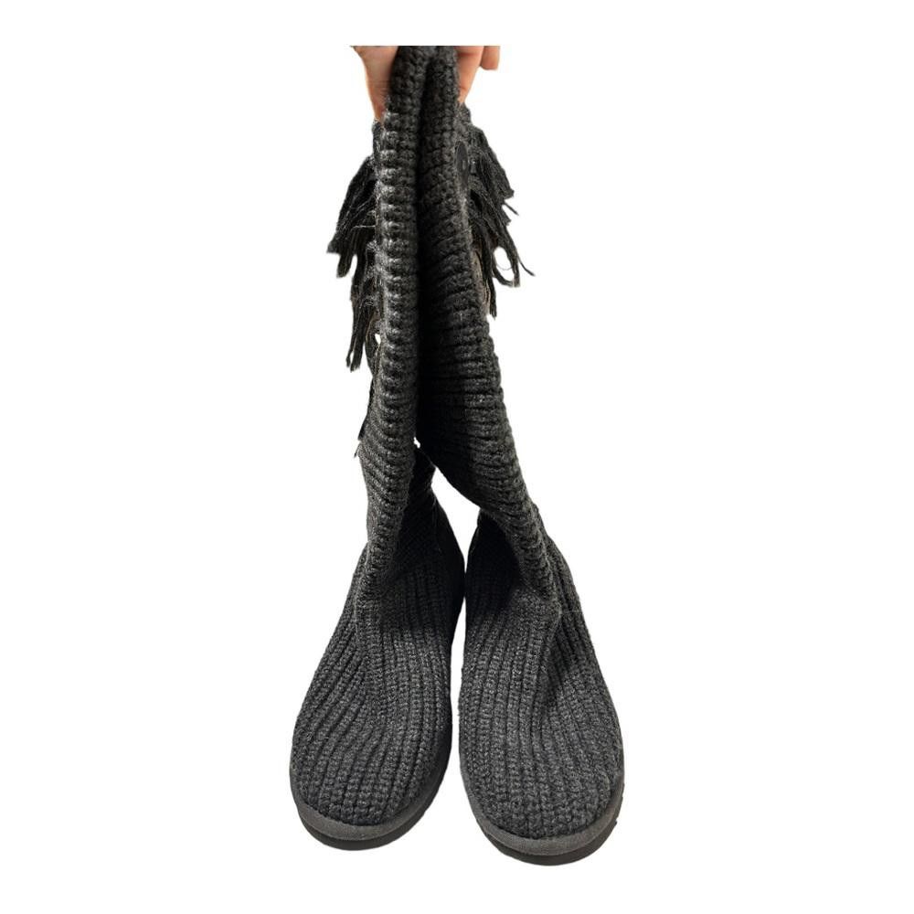 Designer UGG I Cardy Knit Fringe Boots Size 9 Size US 9 / IT 39 - 5 Thumbnail