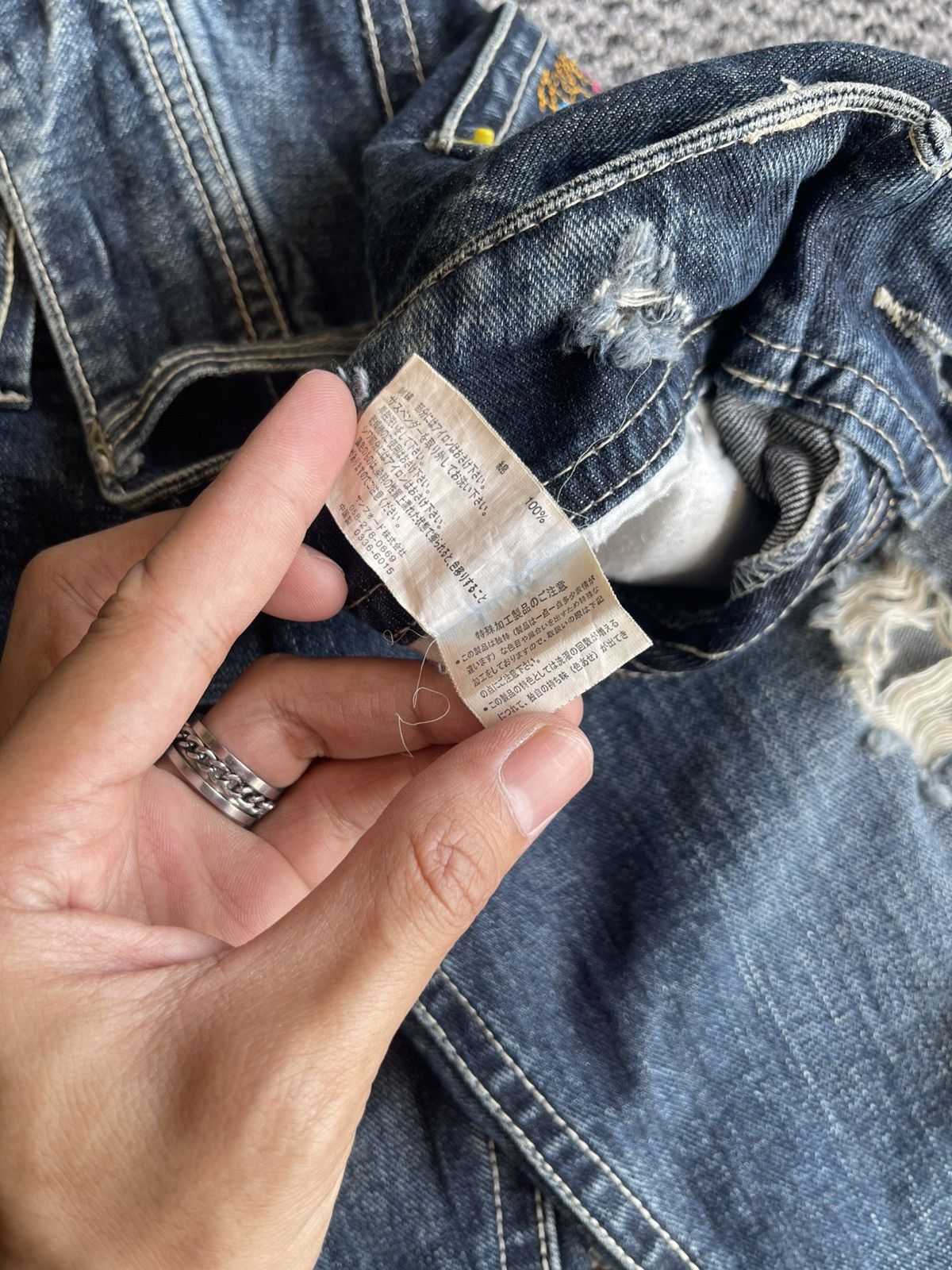 Designer × Japanese Brand Surf Hawaii Y2K Jeans Embroidery Floral Pocket Size US 34 / EU 50 - 16 Thumbnail