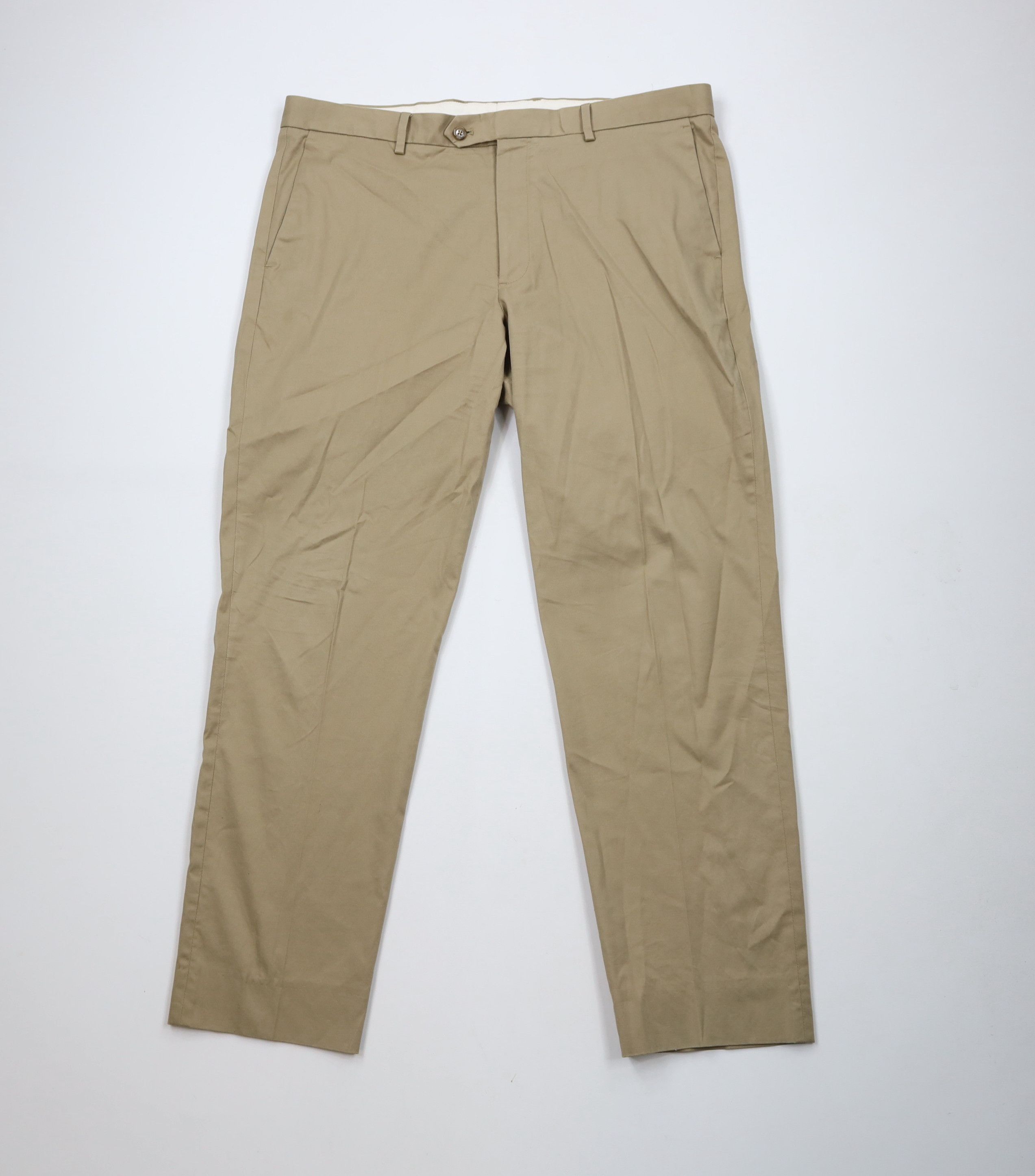 J.Crew × Vintage J Crew Bowery Classic Fit Flat Front Chino Pants Beige Size US 36 / EU 52 - 1 Thumbnail