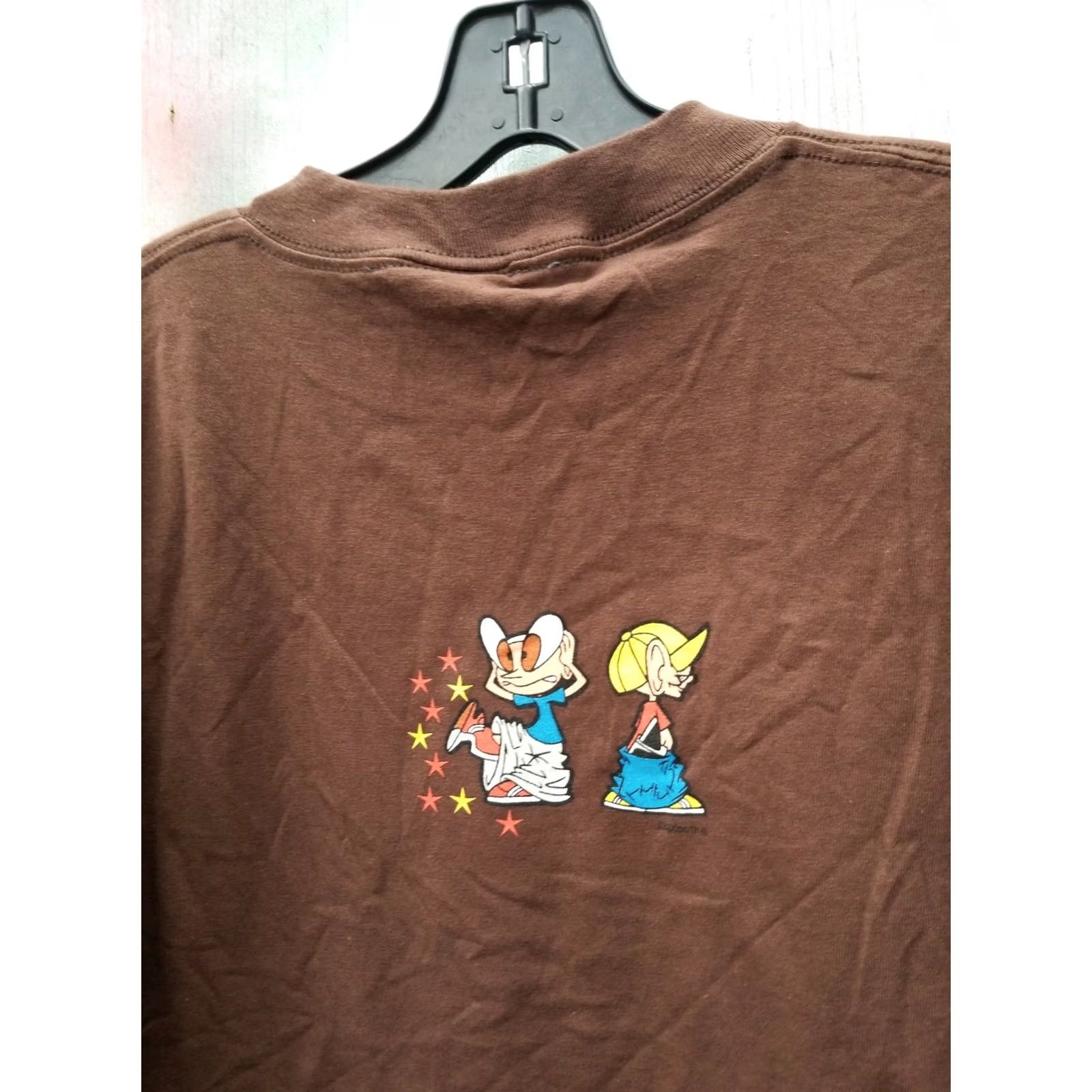 Vintage VINTAGE SKIPTOOTH SKATE SHIRT M Mens Brown Graphic Tee 90s Skateboard BMX Bike Size US M / EU 48-50 / 2 - 7 Thumbnail