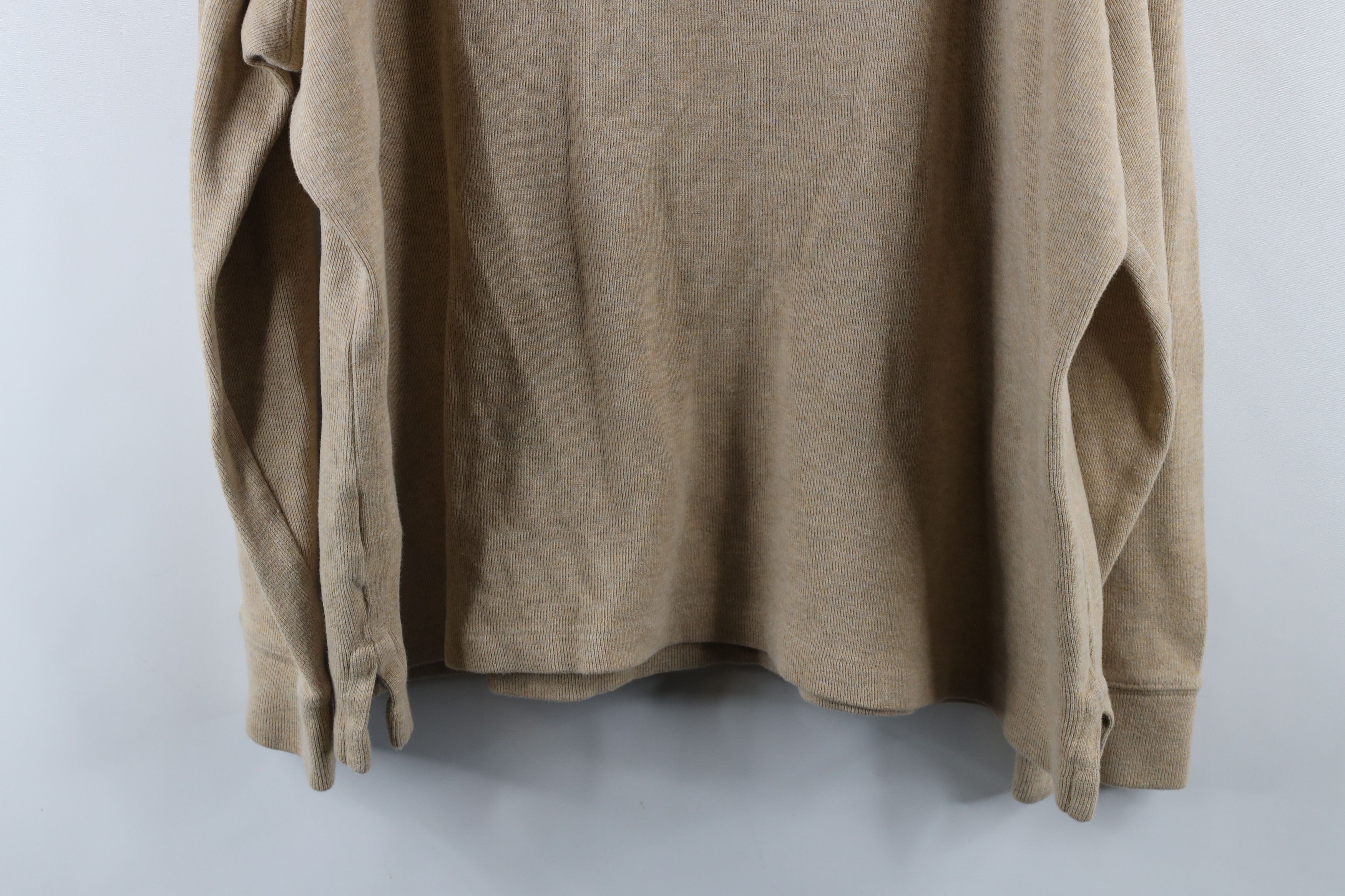 Ralph Lauren × Vintage Vintage Ralph Lauren Knit Half Zip Pullover Sweater Beige Size US XL / EU 56 / 4 - 13 Thumbnail