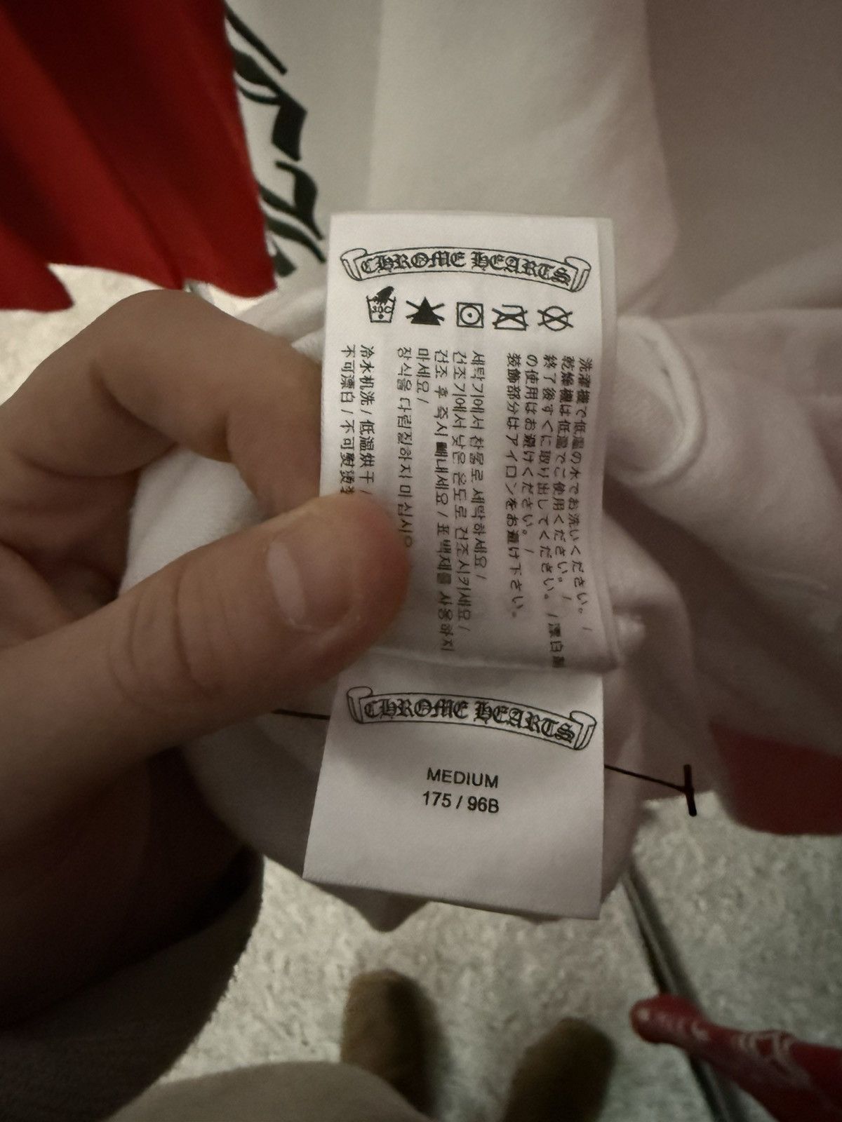 Chrome Hearts Chrome Hearts White Vertical Logo Hoodie Size US M / EU 48-50 / 2 - 5 Thumbnail