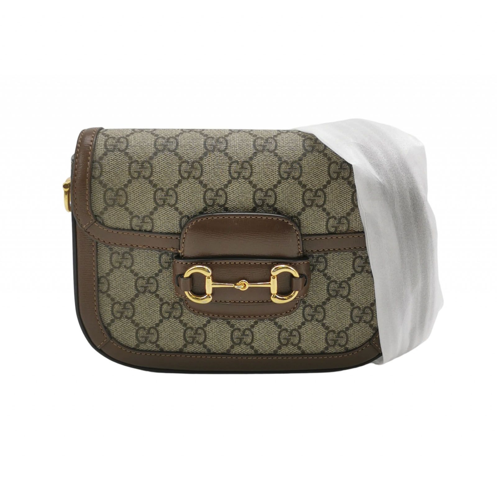 Gucci Gucci 1955 GG Supreme Horsebit Shoulder Bag Small Size ONE SIZE - 1 Thumbnail